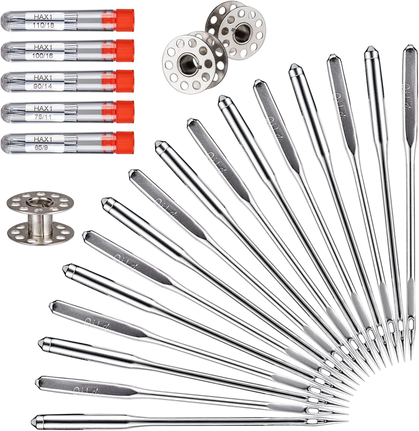 Sewing Machine Needles, 50 PCS Universal Sewing Machine Needle, Compatible with...