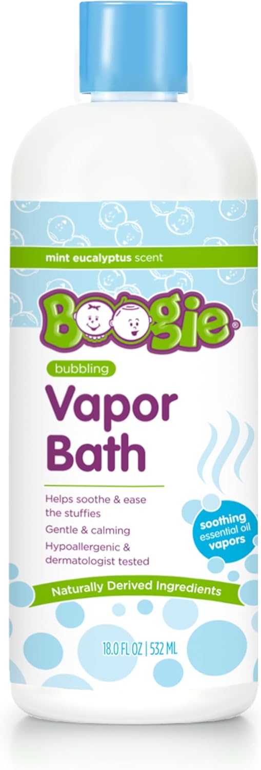 Boogie Kids Botanical Bubble Bath, Soothing Vapor, Made with Plant and Oat Extra...