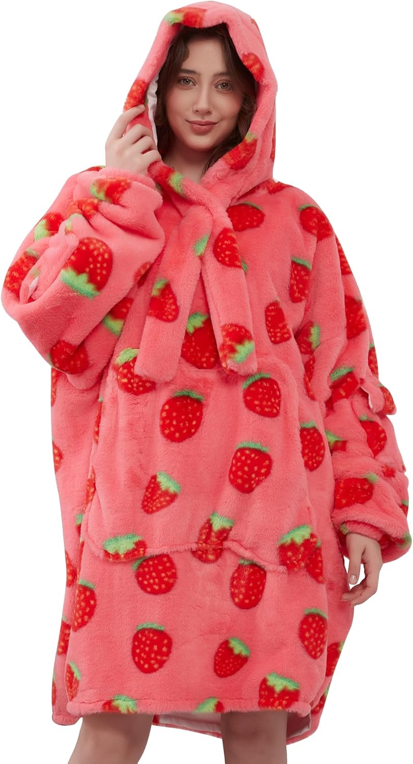 Viviland Blanket Hoodie Oversized Sweatshirt Super Soft Warm Comfortable Giant P...