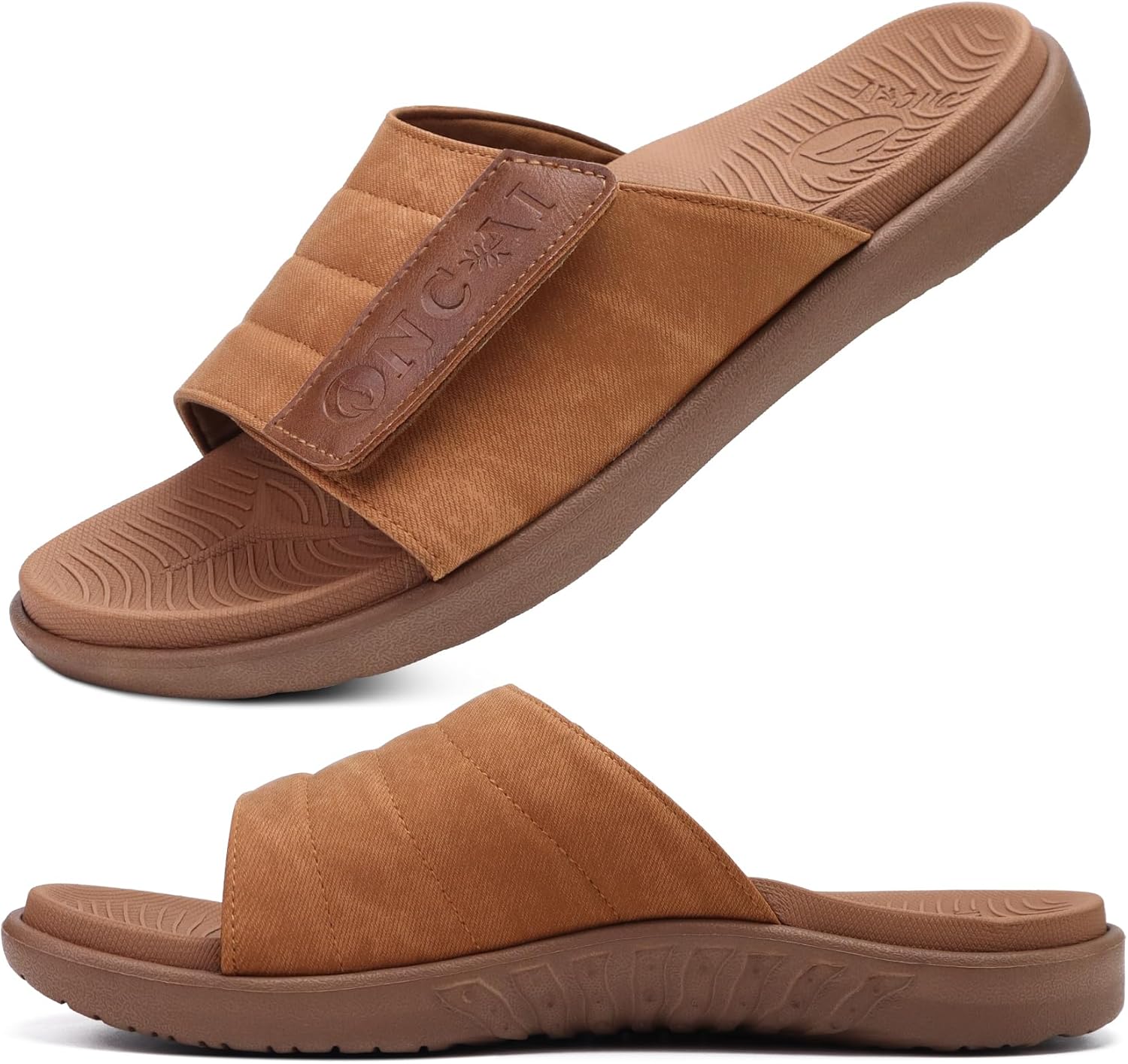 ONCAI Mens Sandals Adjustable Straps Orthotic Plantar Fasciitis Open Toe Athleti...