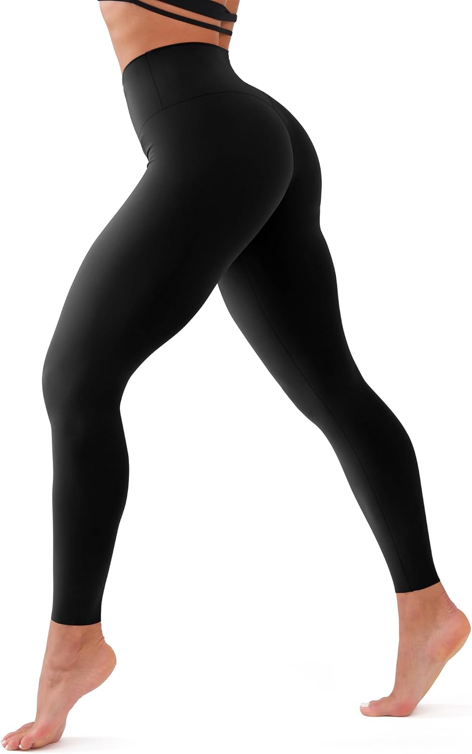 CHARMKING High Waisted Leggings for Women Soft Tummy Control Pants Non See Throu...