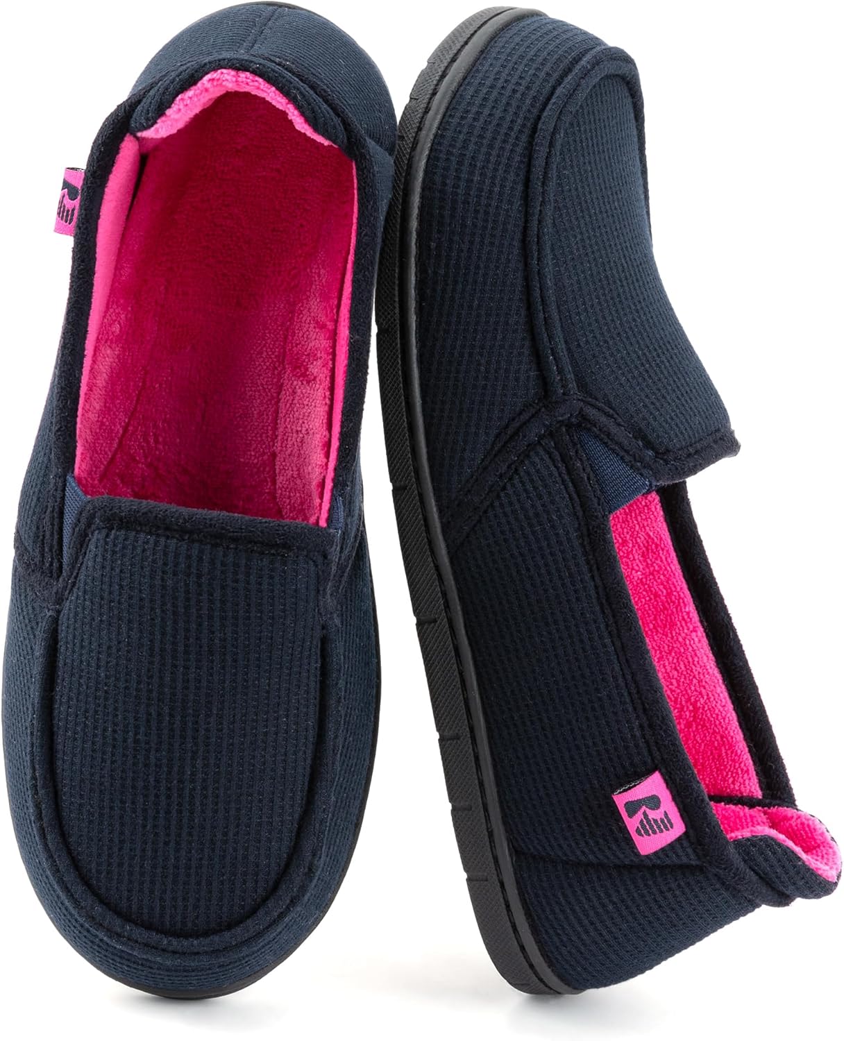 RockDove Women's Two-Tone Hoodback Slipper with Removable Insole 4 UK Dark Navy...