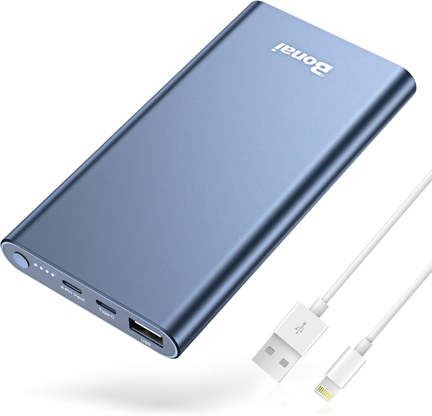BONAI Portable Charger 12,000mAh 5V/3A Fast Charging Power Bank, Dural Input & O...