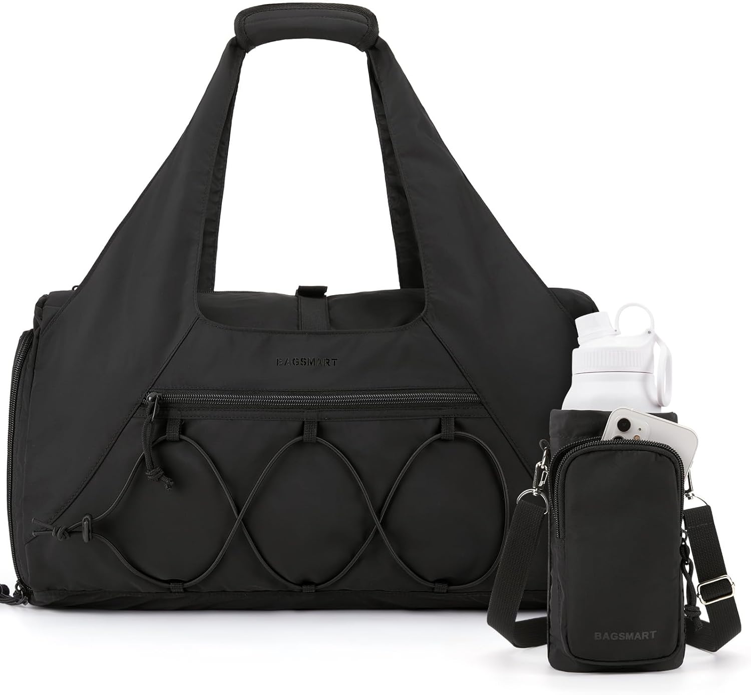 BAGSMART Gym Bag for Women, Lightweight Duffel with Shoe Compartment, Weekender...