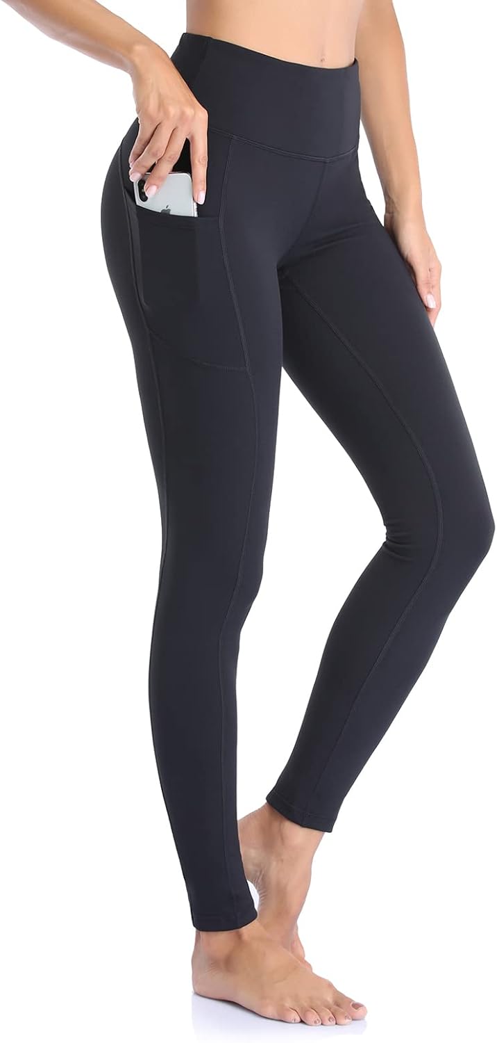 GIMDUMASA Leggings for Women Gym Yoga Pants with Pockets High Waist Workout Runn...