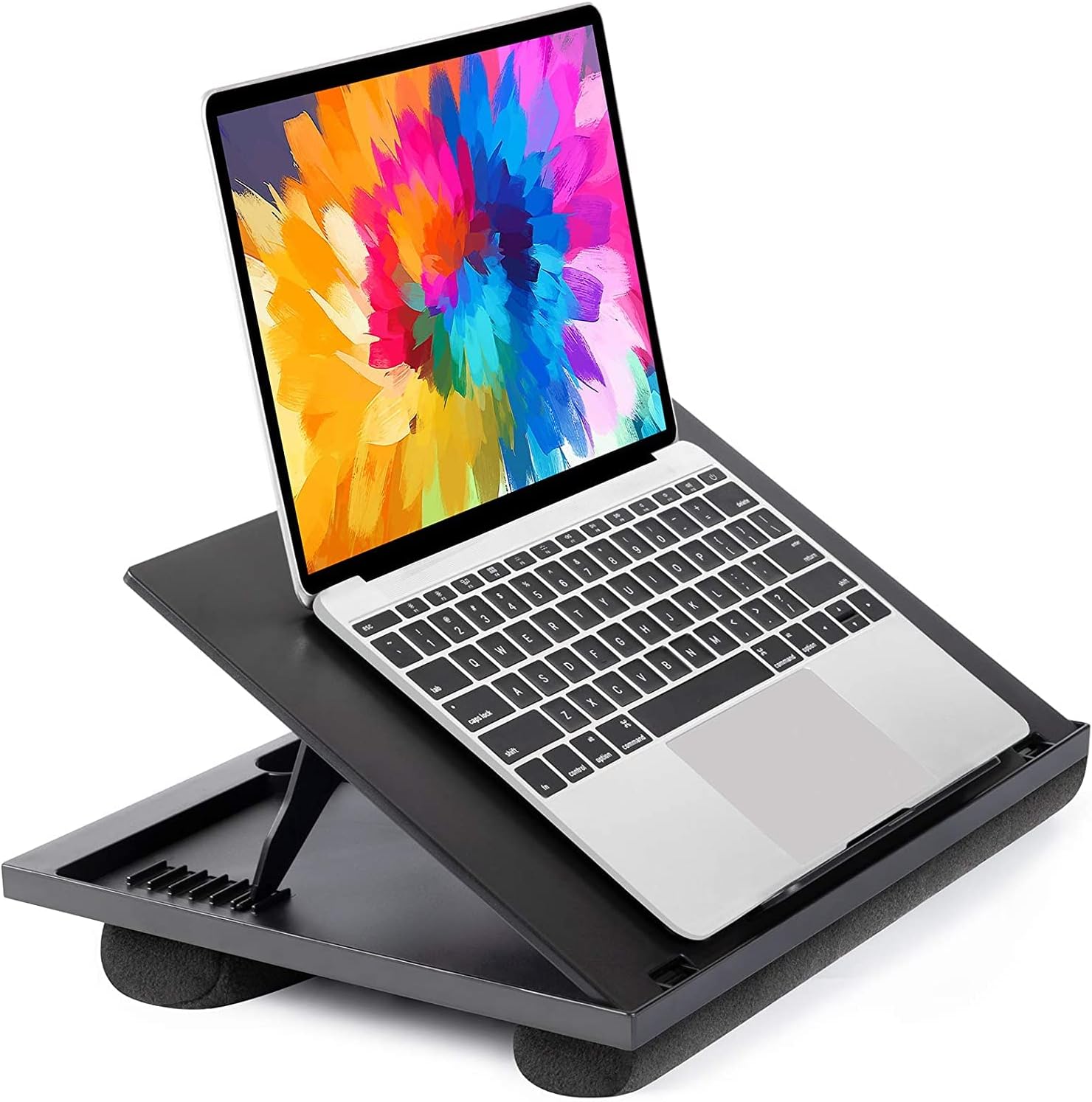 HUANUO Lap Desk, Laptop Tray, Lapdesk with Cushion- Adjustable with 8 Angles, Fo...