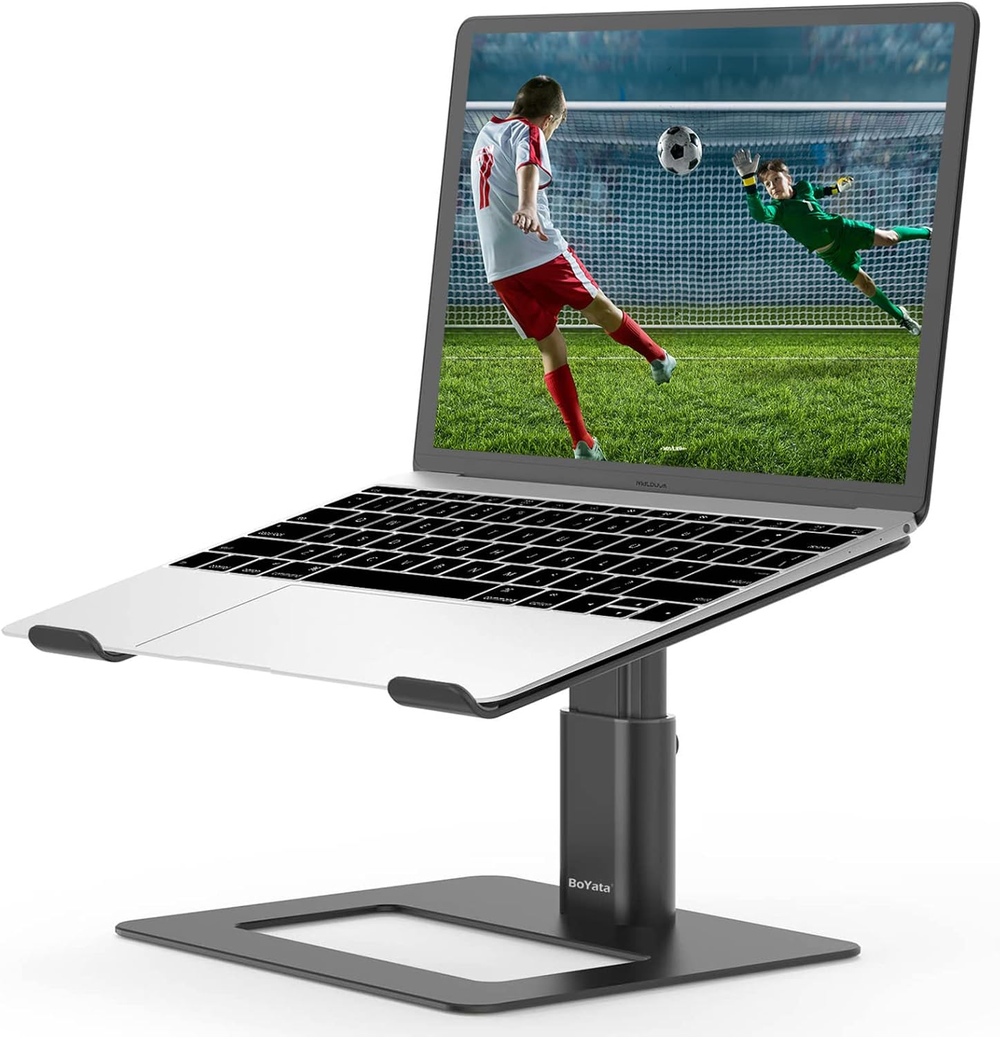 BoYata Laptop Stand, Height adjustable Ventilated Laptop Holder, Notebook Stand...