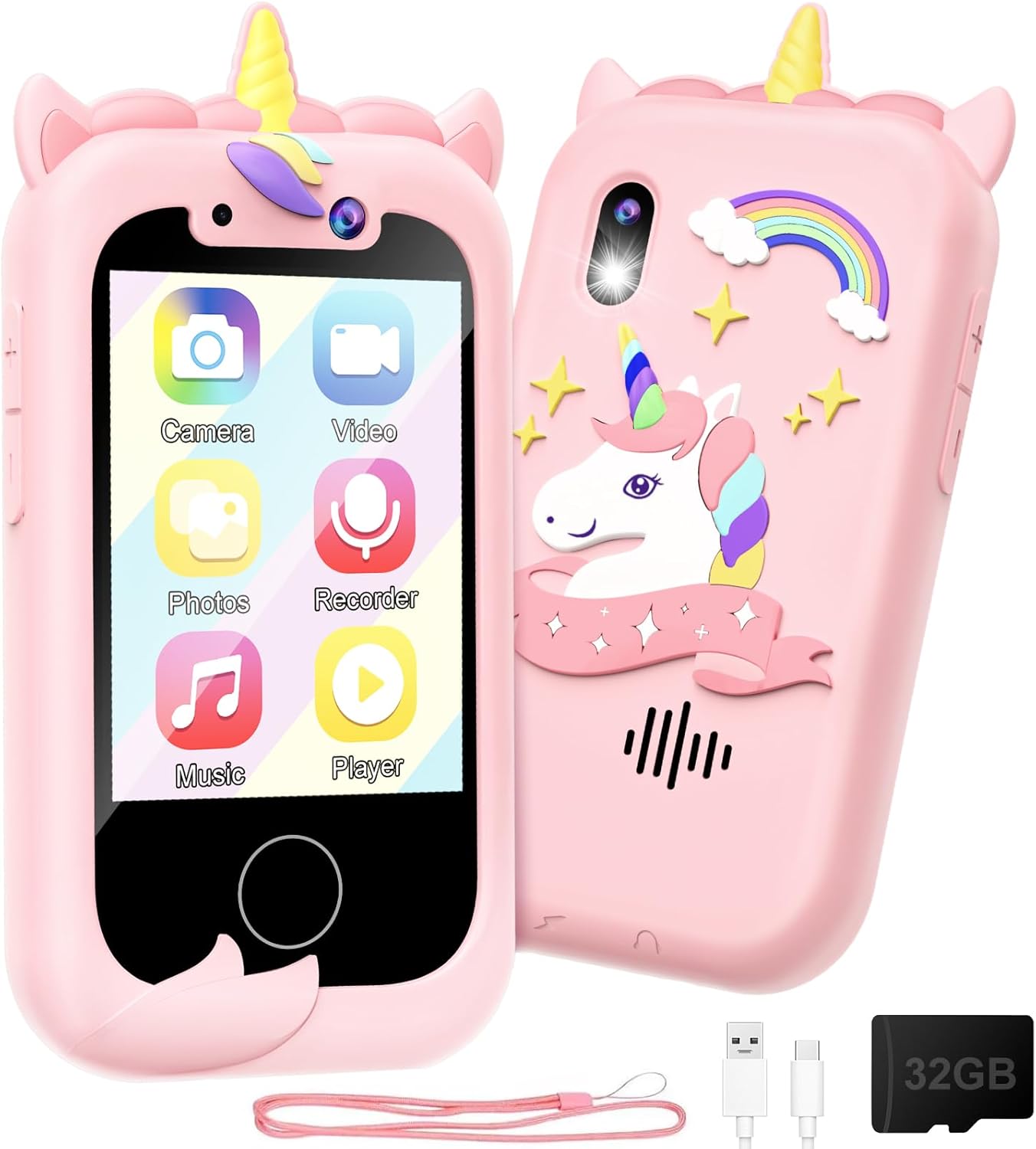 Kids Smart Phone Girls Toy: Christmas Birthday Gifts for Girls Age 3-10 - Workin...