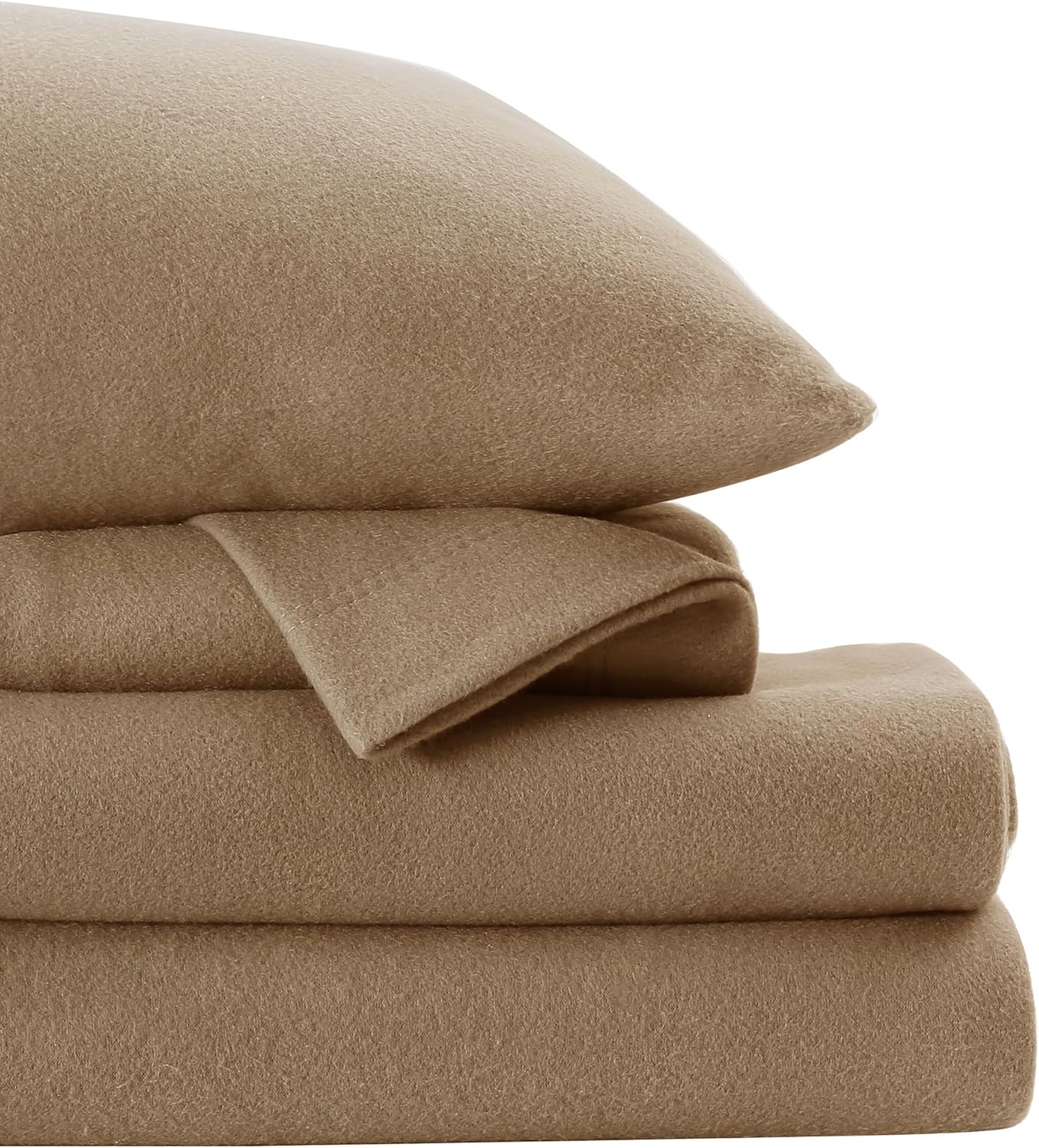 Softan Fleece Queen Sheets Set 4-Piece Micro Polar Fleece Bed Sets with 15" Deep...