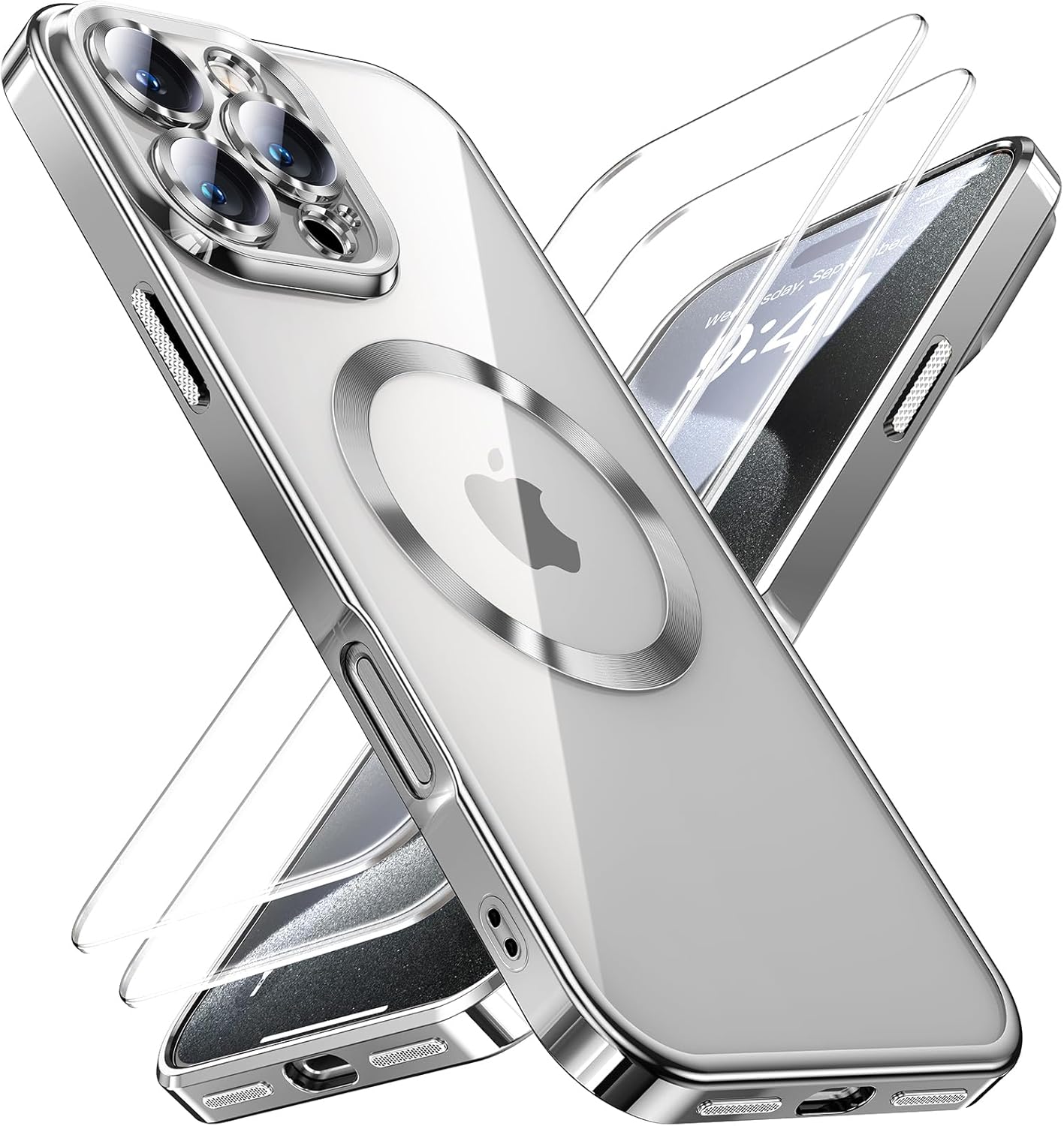 JUESHITUO for iPhone 16 Pro Case for Magsafe, Not-Yellowing, Integrated Camera P...