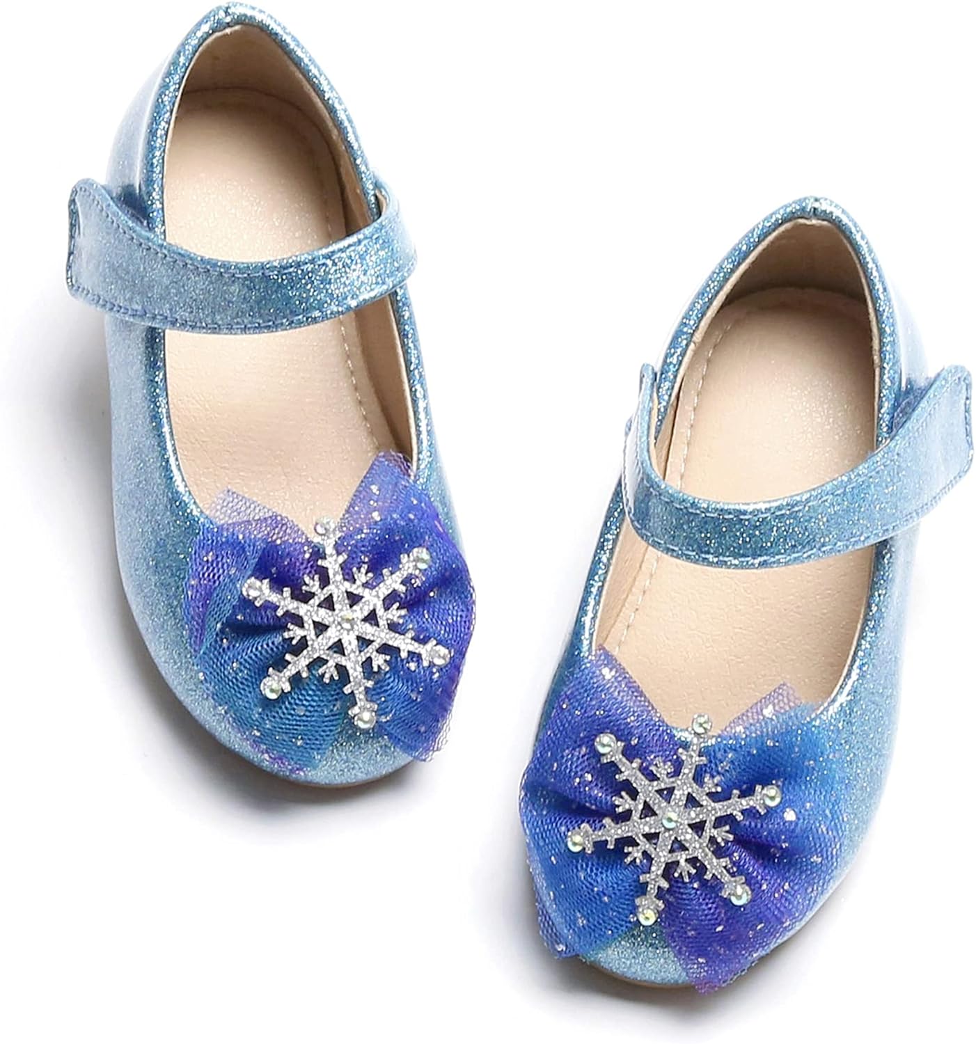 THEE BRON Toddler Girls Dress Shoes Ballet Mary Jane Flats Princess Costume Shoe...