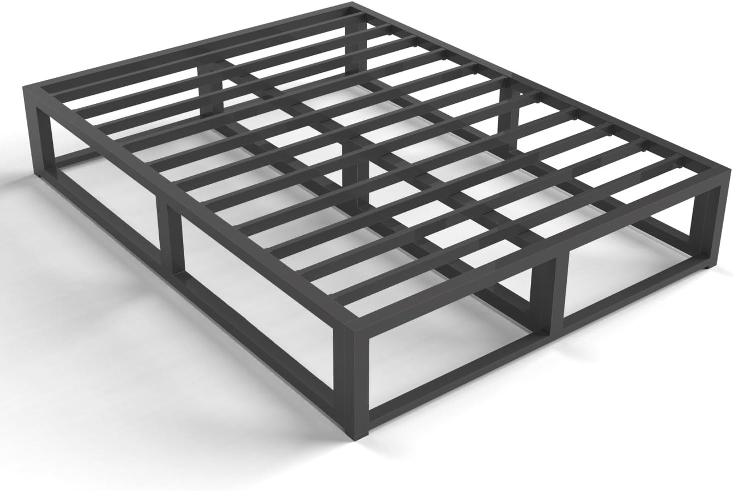 10 Inch King Bed Frame with Steel Slat Support, Low Profile King Metal Platform...
