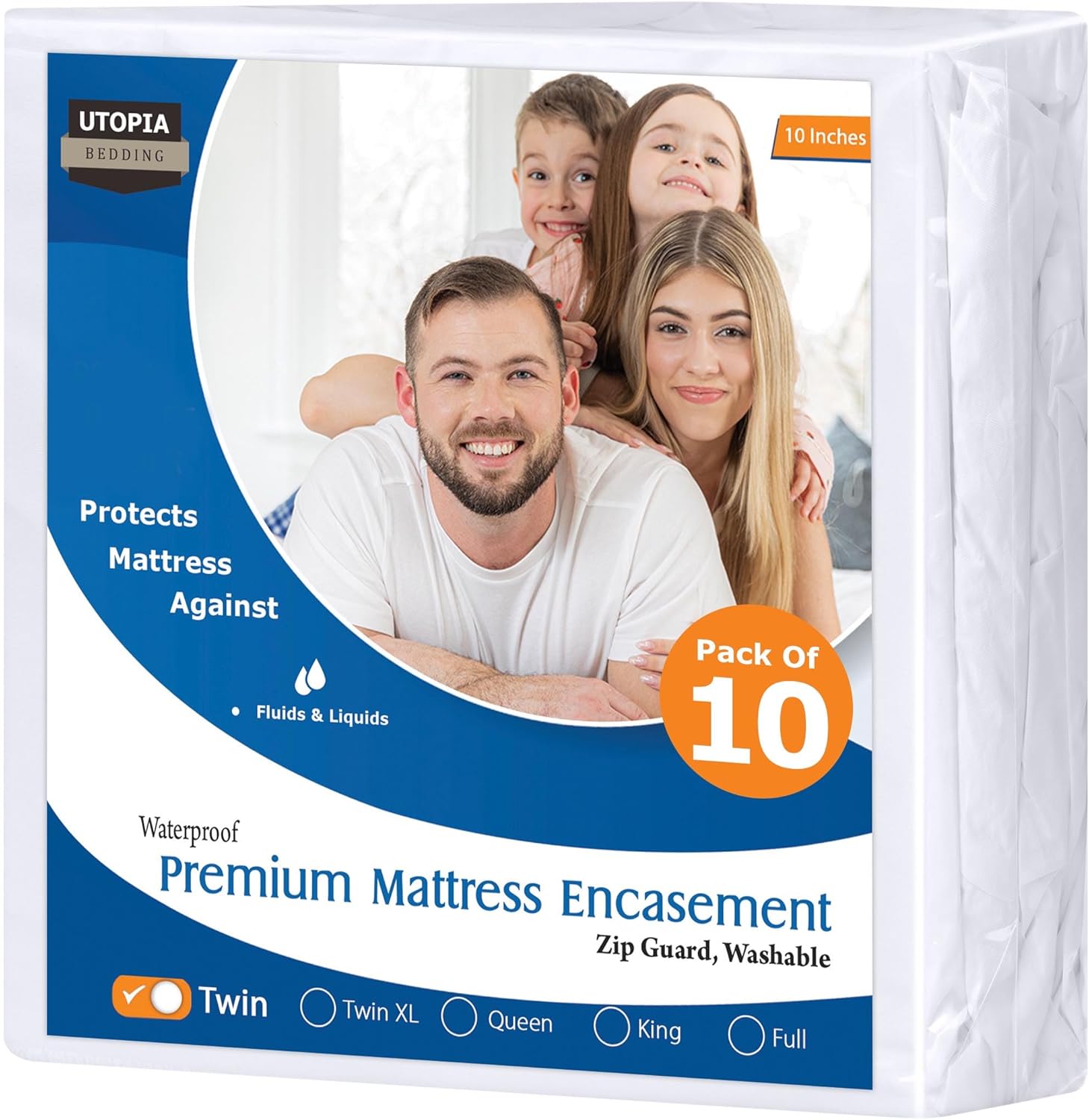 Utopia Bedding Premium Waterproof Bed Bug Mattress Cover, Twin Zippered Mattress...