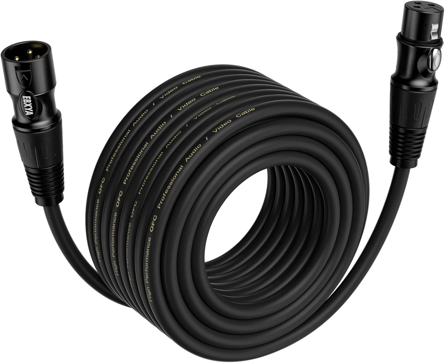 EBXYA XLR Cables 50ft - Balanced XLR Male to Female Cables Suitable for Micropho...