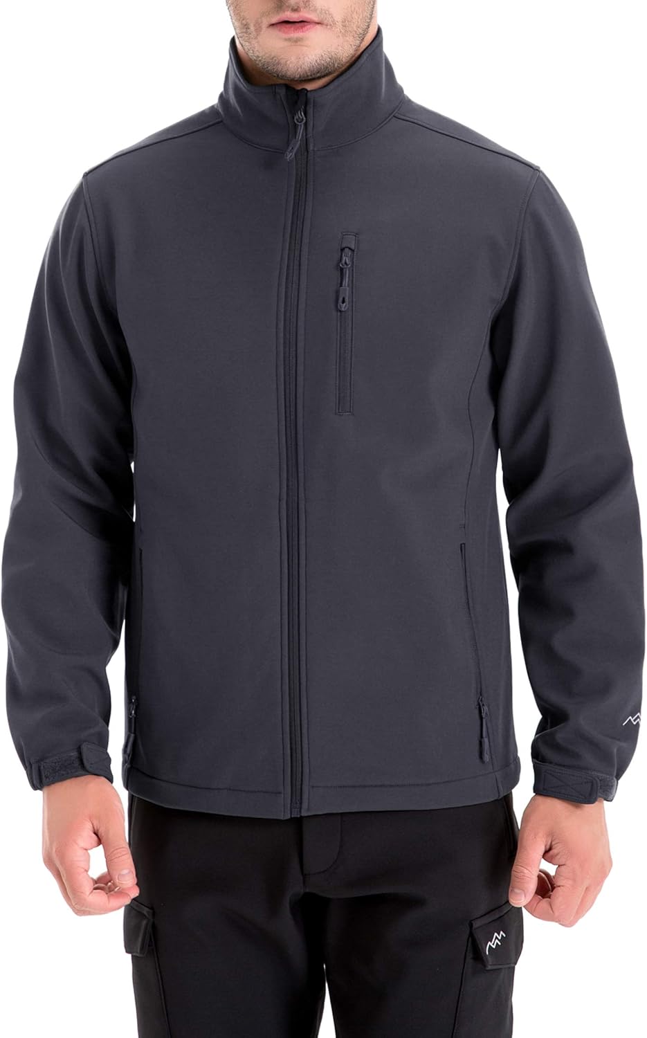 TRAILSIDE SUPPLY CO. Men's Softshell Jacket Fleece Lined Windbreaker,Lightweight...