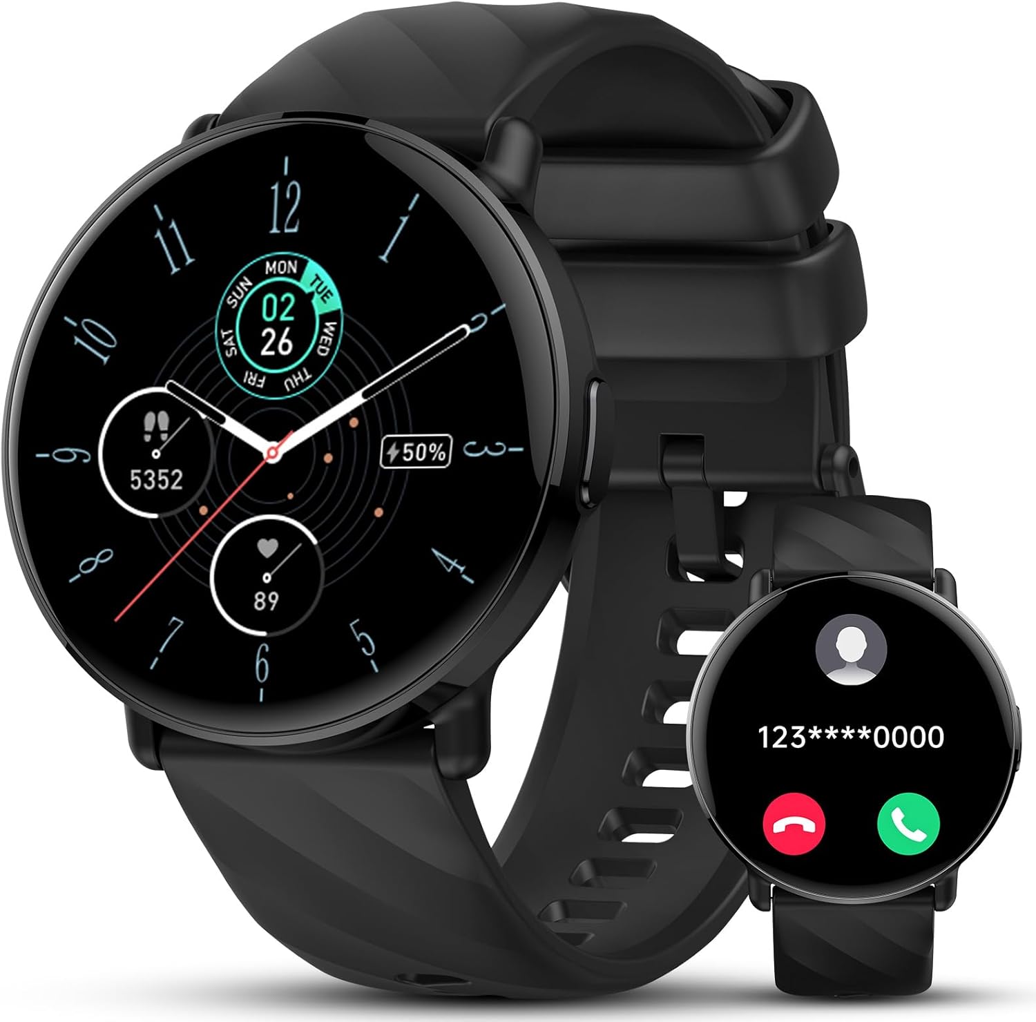 Smart Watch for Men Women with Call/Text Reminder, 1.39" HD Touch Screen Fitness...