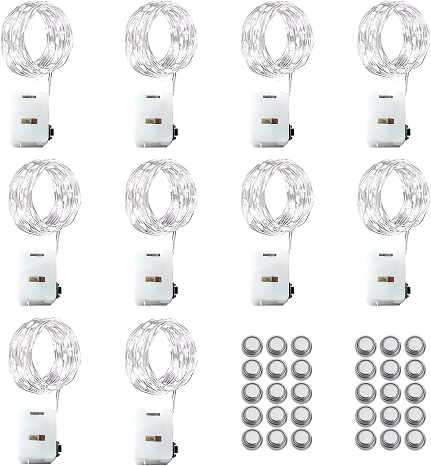 Melofo 10 Pack LED Fairy String Lights 3M/30 LEDs Battery Operated String Lights...