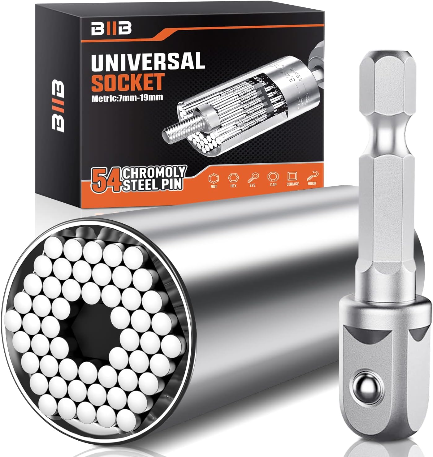 BIIB Gifts for Men, Gadgets for Men, Universal Socket Wrench, Mens Gifts for Dad...