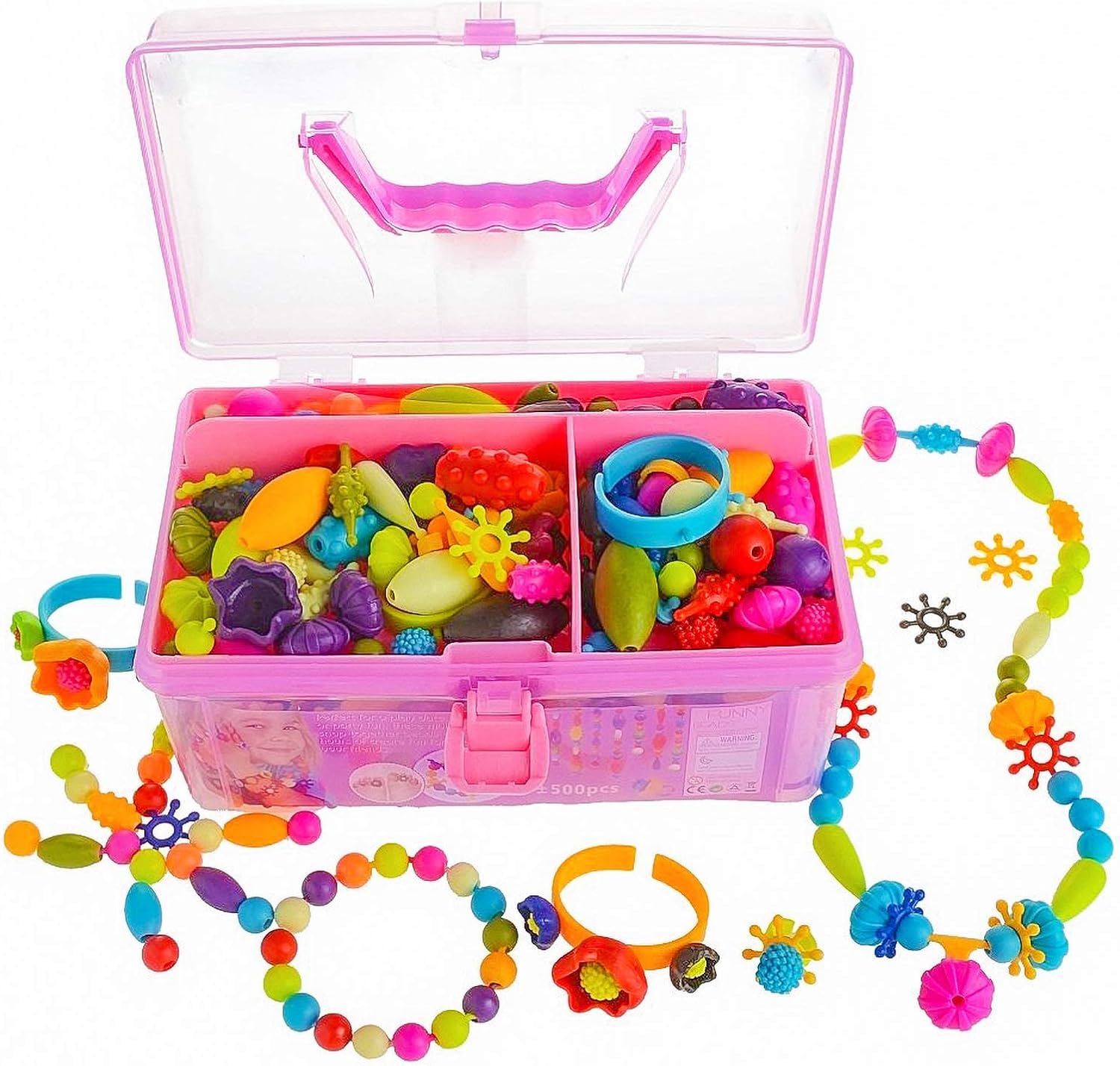 GILI Pop Beads - Jewelry Making Kit for 3 4 5 6 7 8 Year Old Little Girls - Arts...