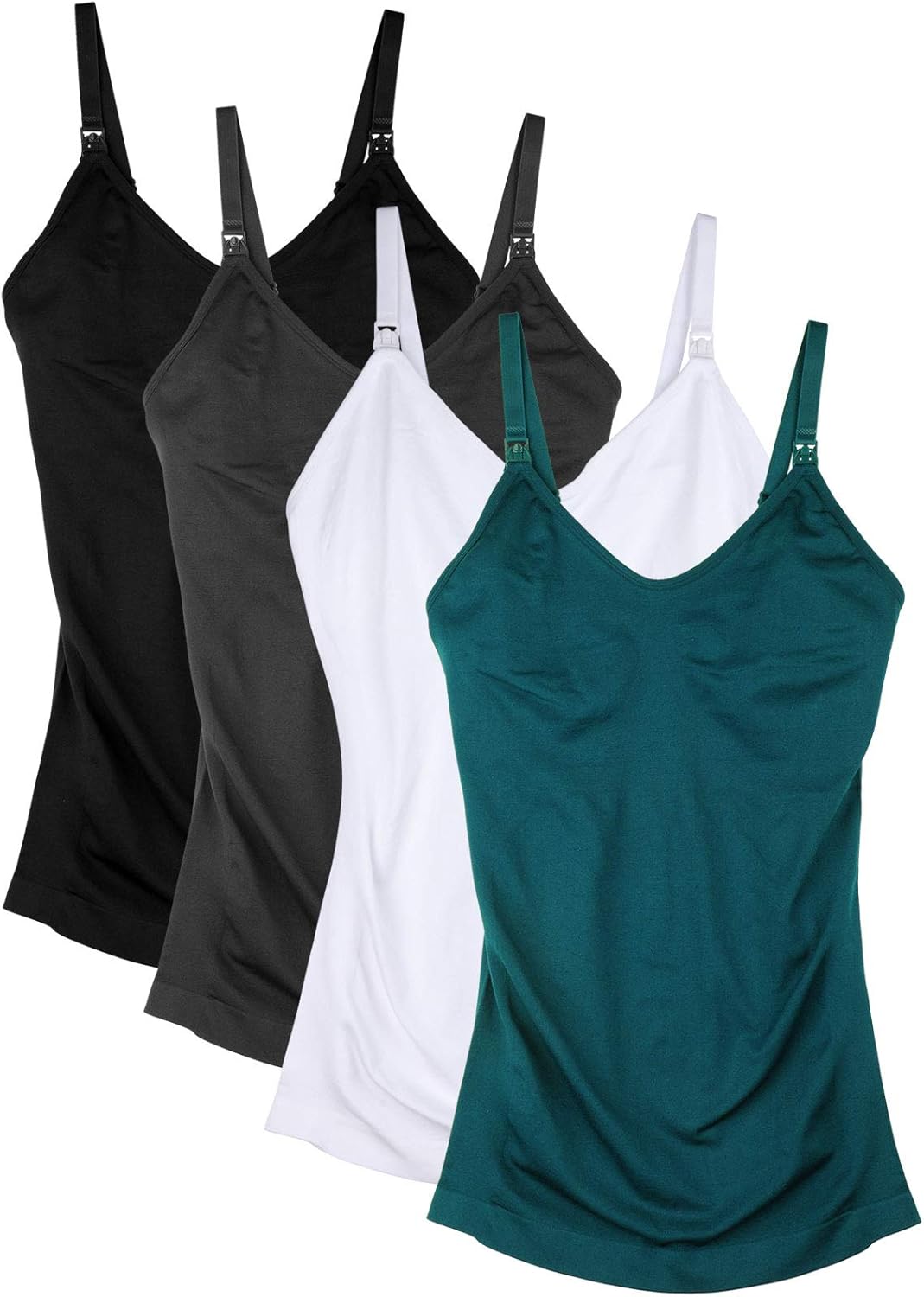 Womens Maternity Nursing Tank Cami for Breastfeeding with Adjustable Straps Medi...