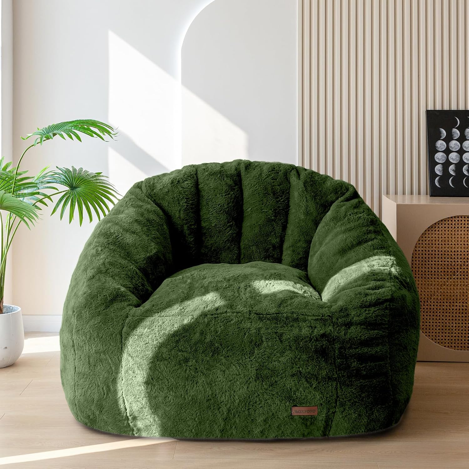 MAXYOYO Giant Bean Bag Chair, Oversized Bean Bag Couch for Adults and Kids, Faux...