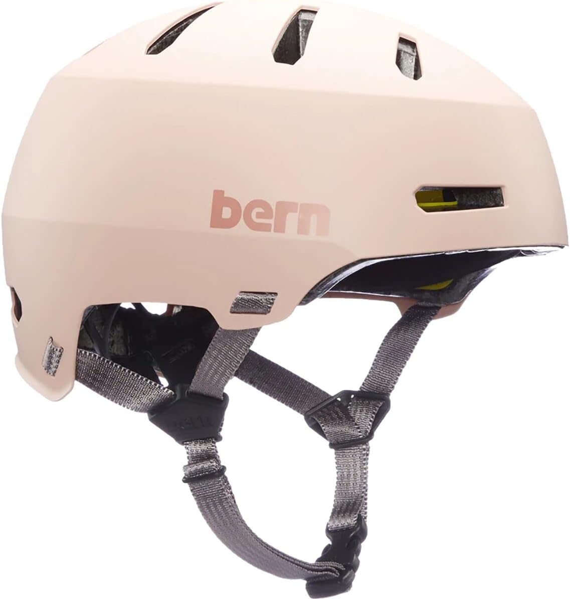 Bern Macon 2.0 Adult Multisport Helmet for Bike, Skateboard, Scooter Matte Blush...