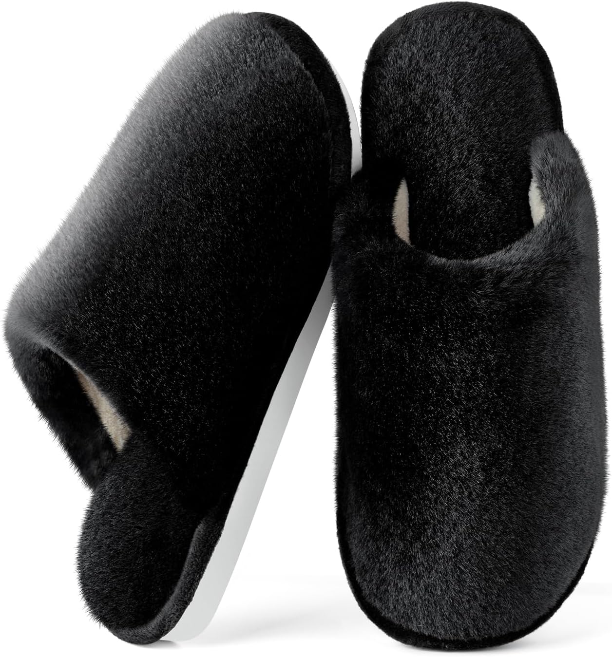 Fluffy Slippers Women,Memory Foam Ladies Slippers for House,Cosy Women's Slipper...