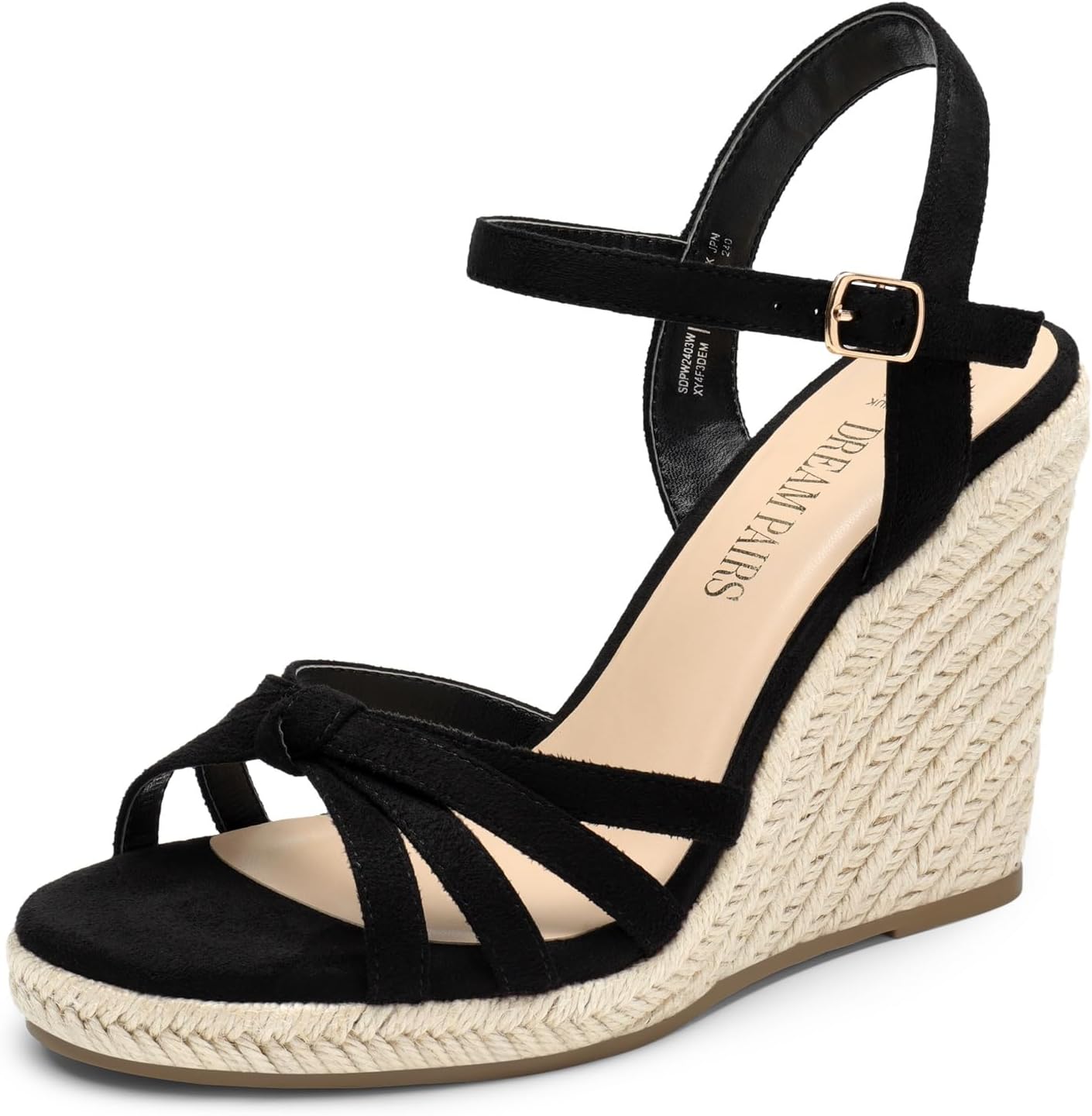 DREAM PAIRS Wedge Sandals for Women Dressy Summer, Platform Espadrille Strappy C...