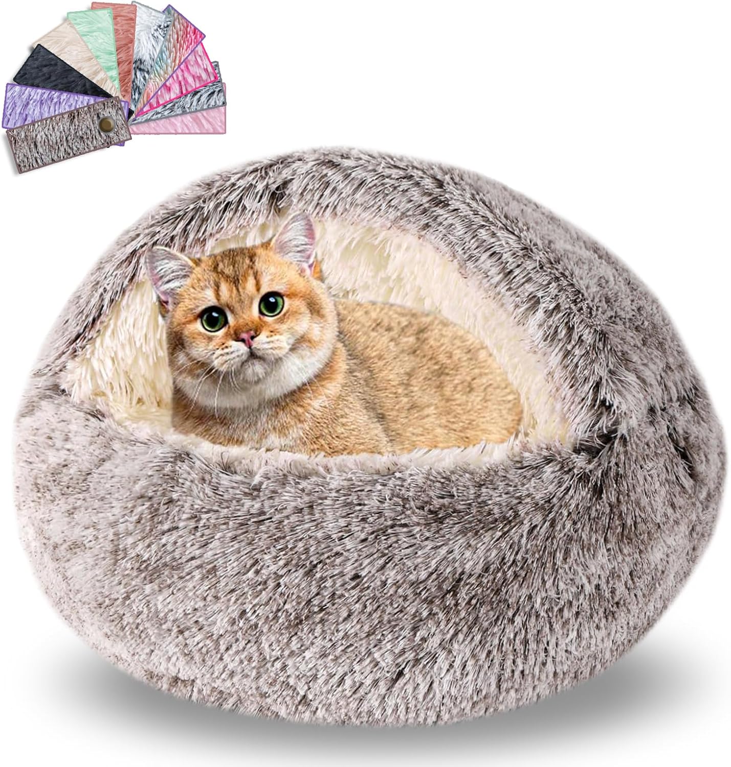 Cat Beds for Indoor Cats,Cat Cave for Puppy and Kitty,Calming Small Dog Bed for...