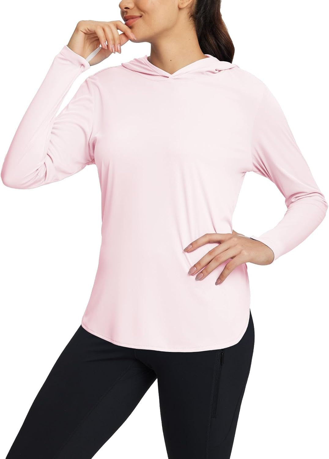 BALEAF Women's UPF 50+ Sun Shirt with Hoodie SPF Long Sleeve UV Protection Cloth...
