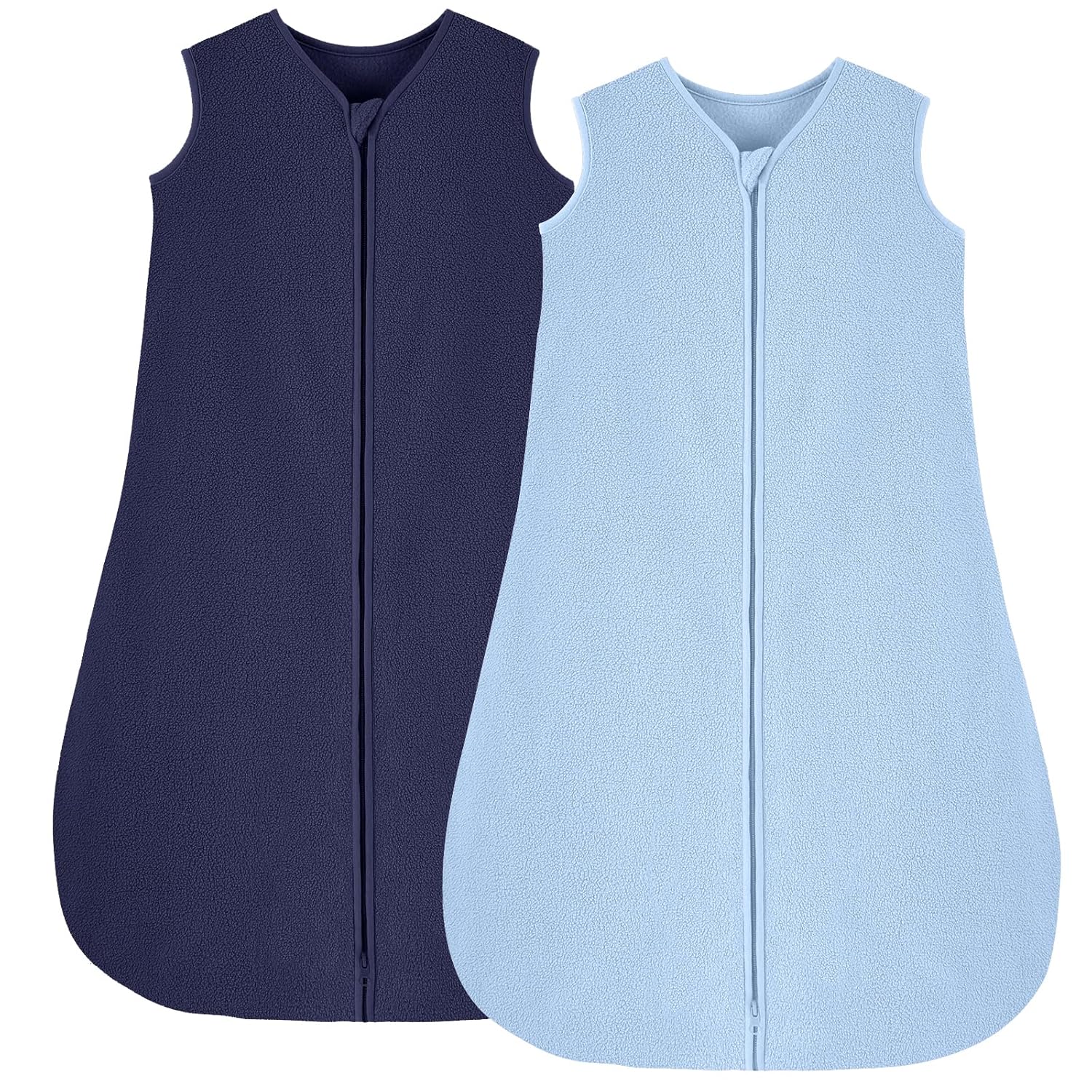 Looxii Fleece Baby Sleep Sack 0-6 Months 2 Pack 1.5 TOG Baby Wearable Blanket wi...