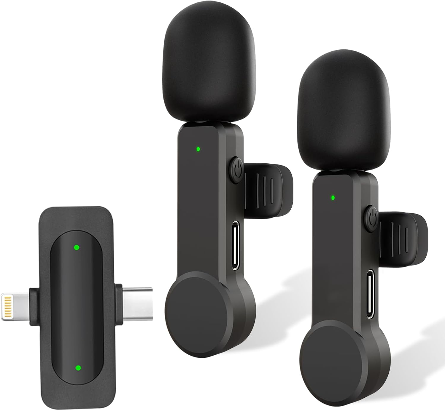 Wireless Lavalier Lapel Mini Microphone for iPhone iPad Android - Noise Cancelli...