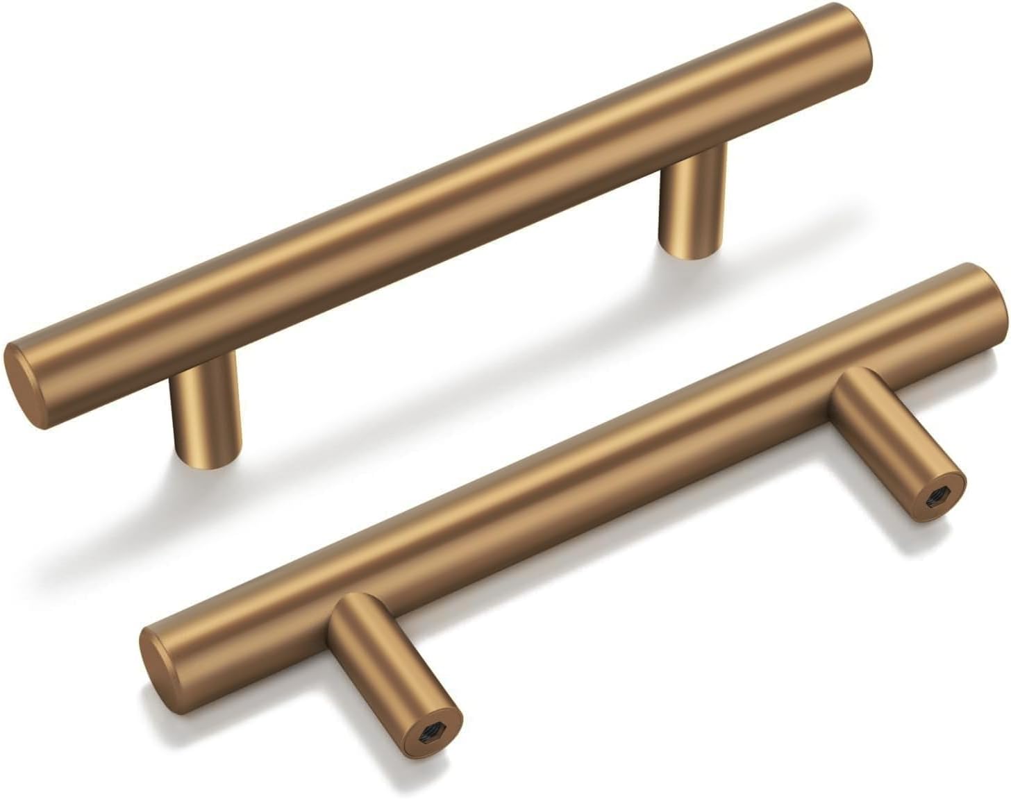 goldenwarm 25 Pack Champagne Bronze Cabinet Pulls Gold Cabinet Handles 3 inch(76...