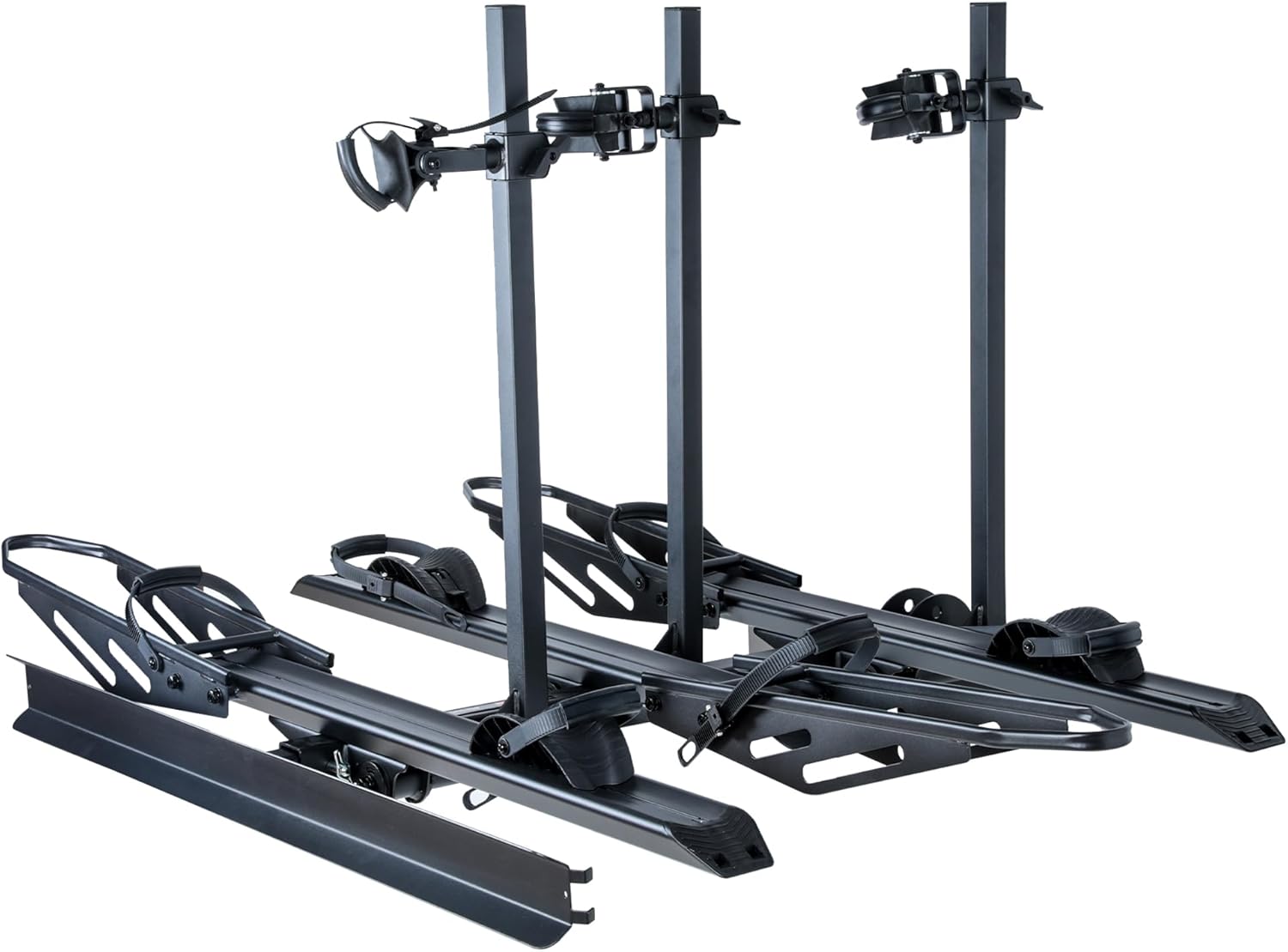 250LBS. Capacity Foldable Aluminum 3-Ebike Rack with Ramp for Car SUV RV Truck T...