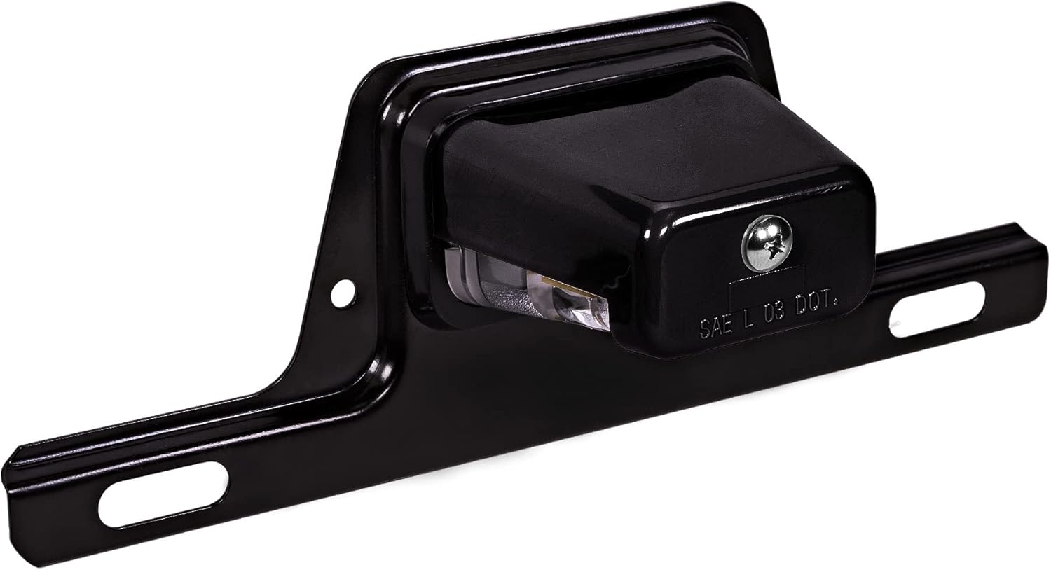 True Mods Black LED License Plate Light for Boat Trailer [Steel Bracket Mount] [...