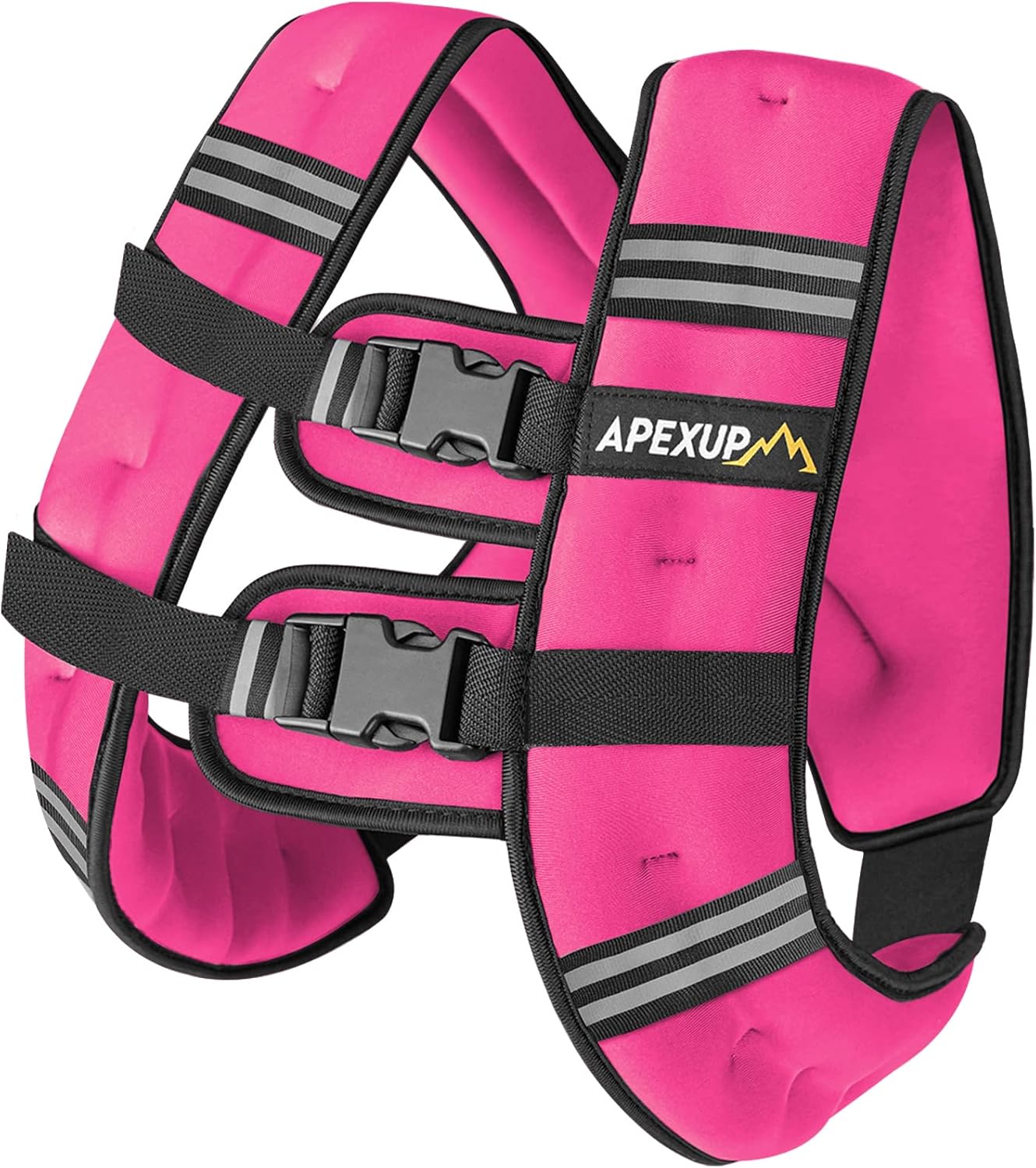 APEXUP Weighted Vest Men 5lbs/10lbs/15lbs/20lbs/25lbs/30lbs Weights with Reflect...