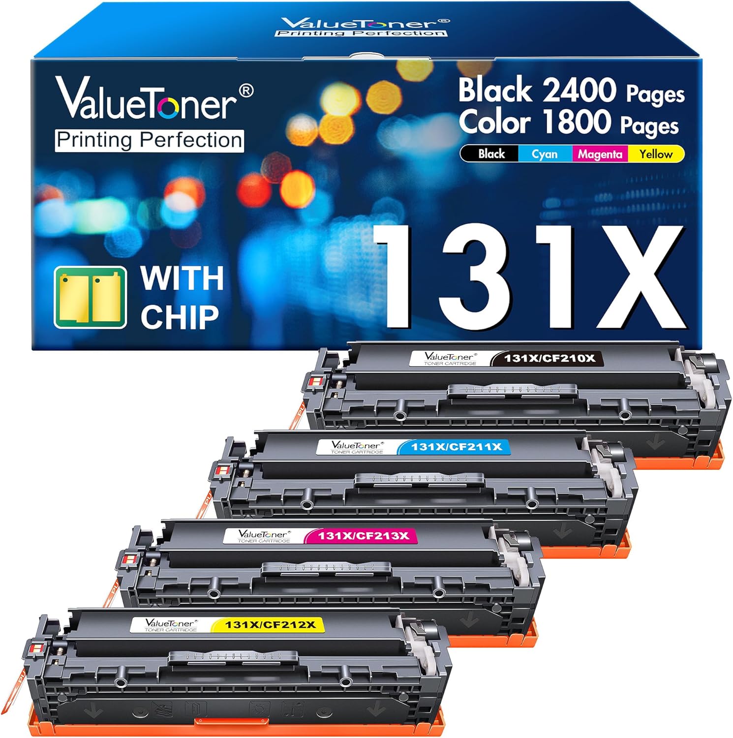 Valuetoner Compatible Toner Cartridge Replacement for HP 131A Toner Cartridge 4...