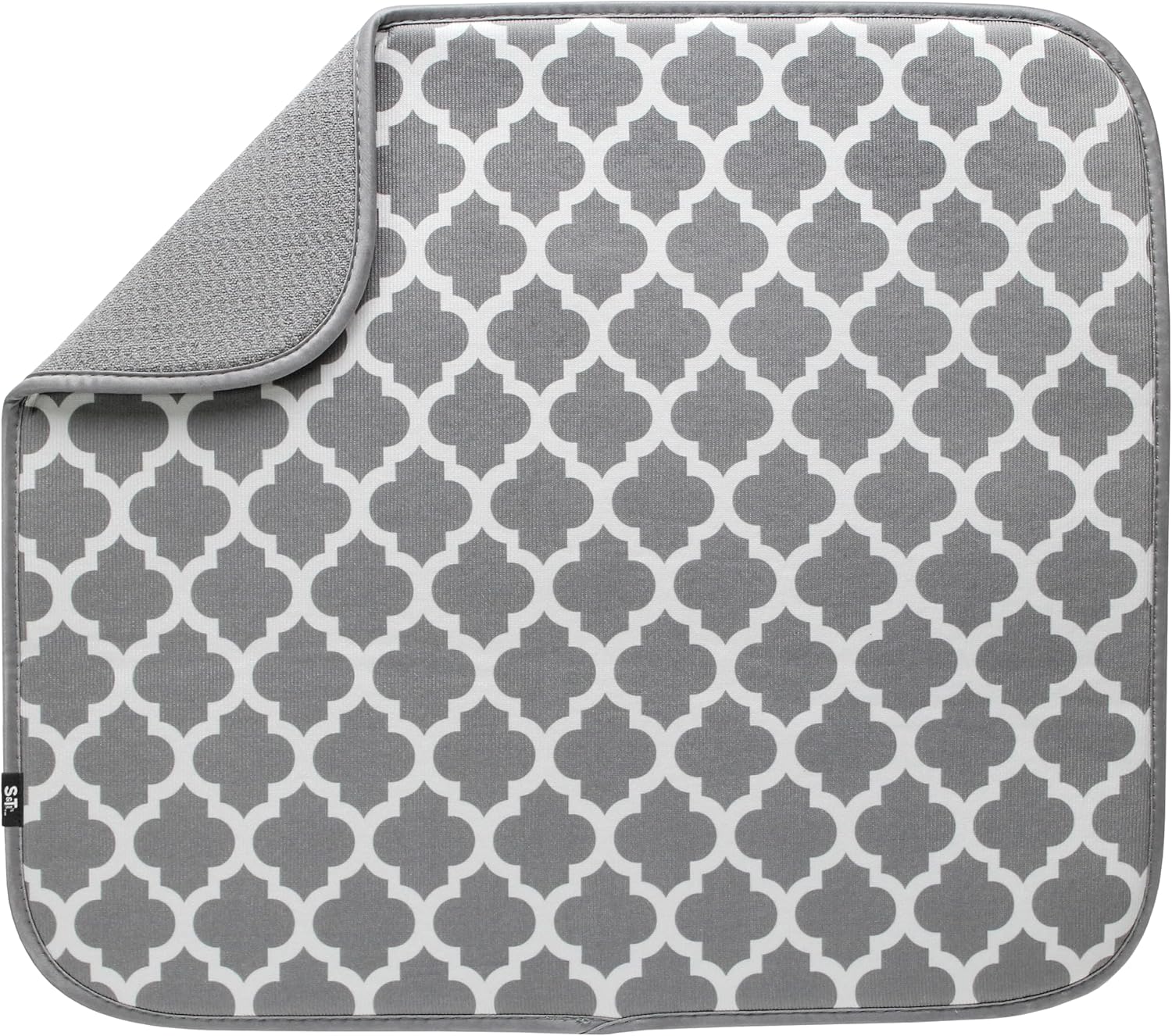 S&T INC. Dish Drying Mat, Highly Absorbent Microfi...