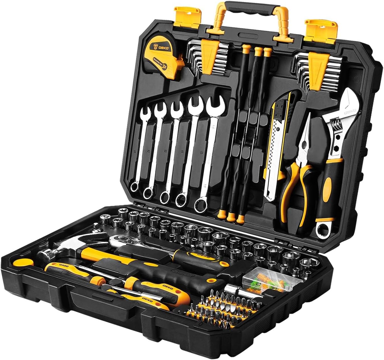 DEKOPRO 158 Piece Tool Set-General Household Hand Tool Kit,Auto Repair Tool Set,...