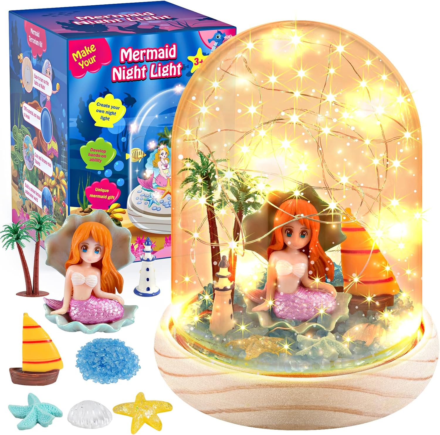 Dislocati 3-9 Year Old Girl Gifts, Mermaid Toys Gifts for Girls Arts and Crafts...