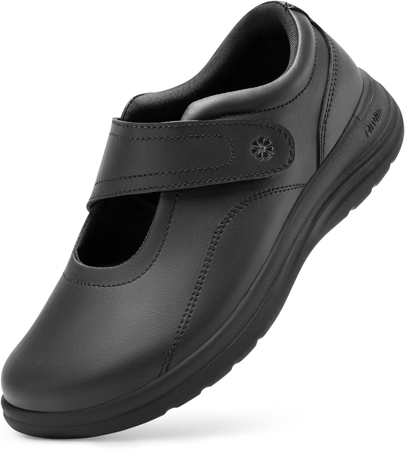 FitVille Women Wide Classic Mary Jane Shoes Flats Casual Dress Shoes Lightweight...