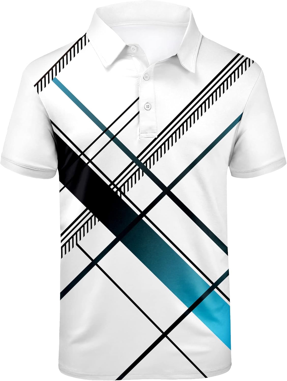 ZITY Golf Polo Shirts for Men Short Sleeve Athletic Tennis T-Shirt White XX-Larg...