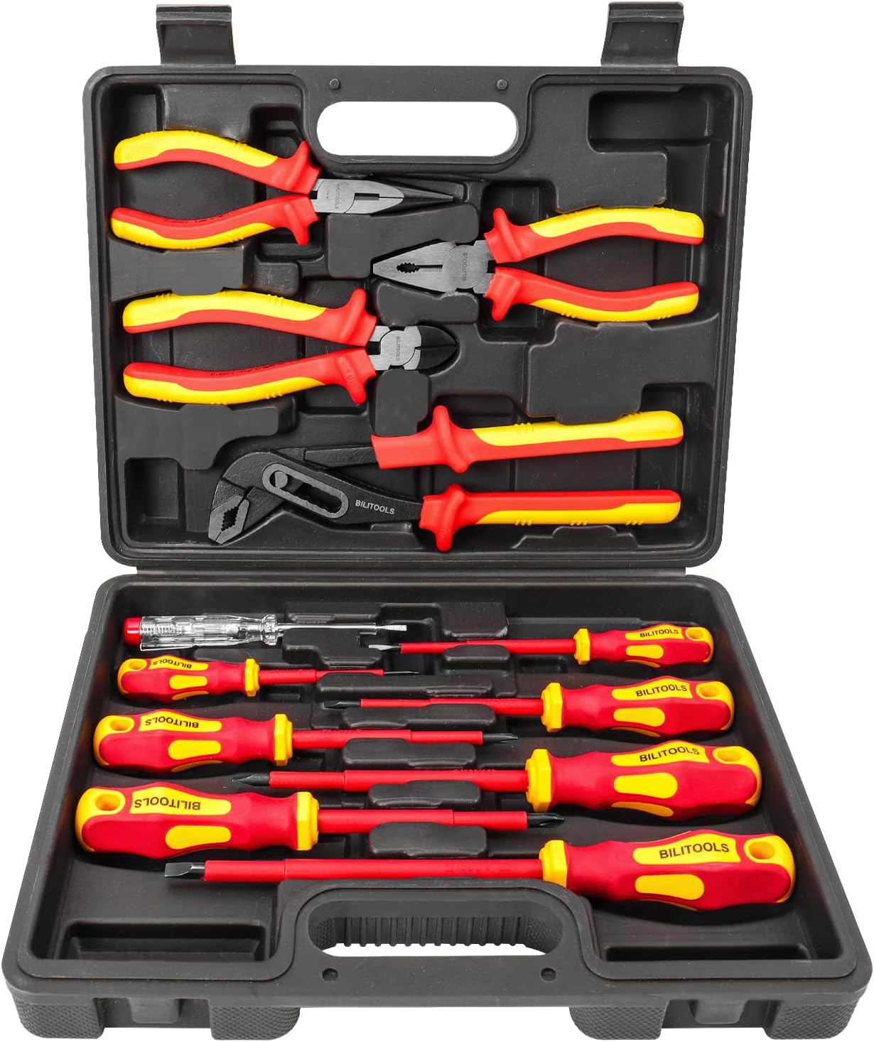 BILITOOLS Insulated Screwdriver & Pliers Set, 1000V Electrical Tools for Electri...