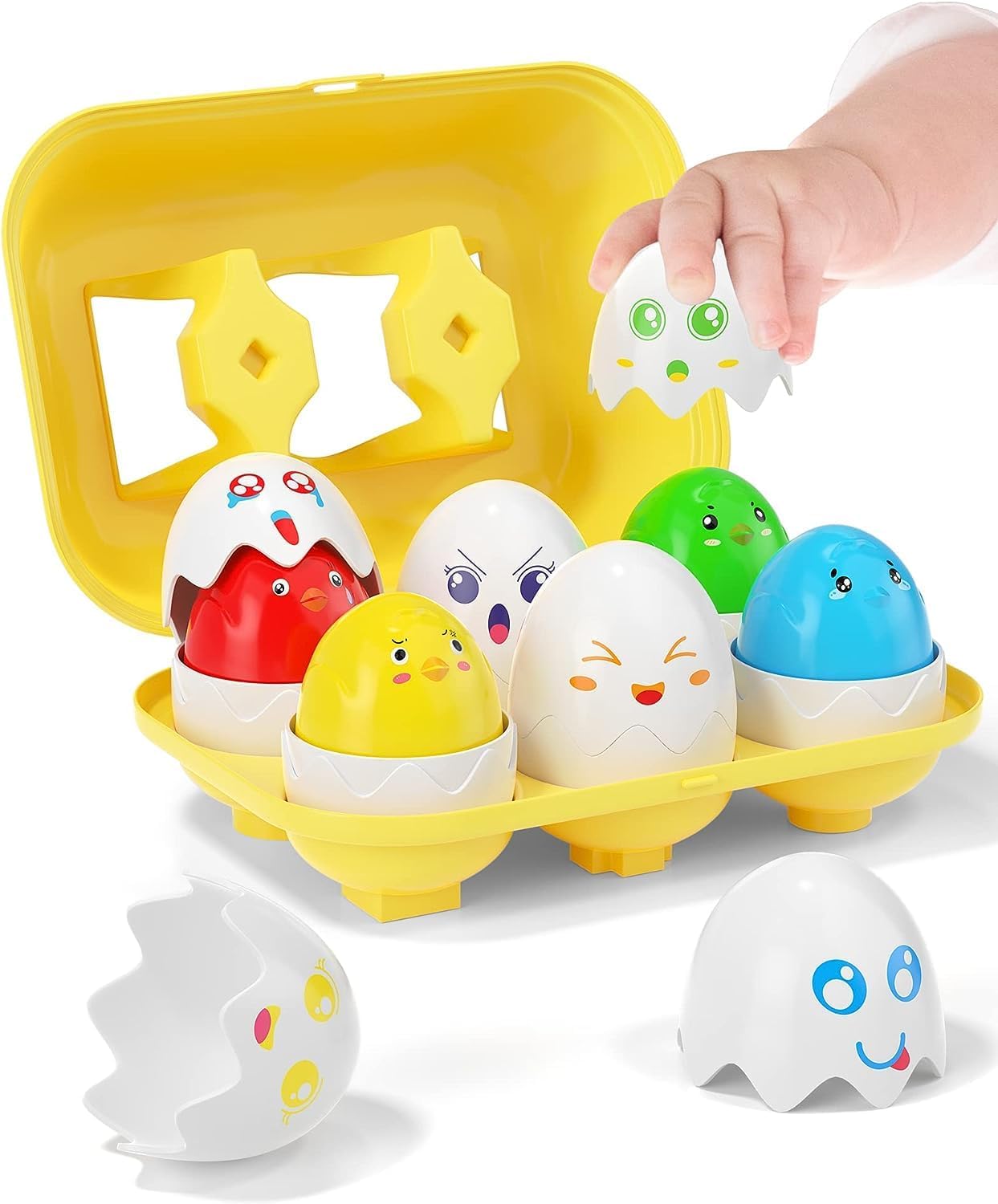 Yetonamr Easter Egg Toys for 1 2 3 Years Old Babies Boys Girls Kids, Toddler Eas...