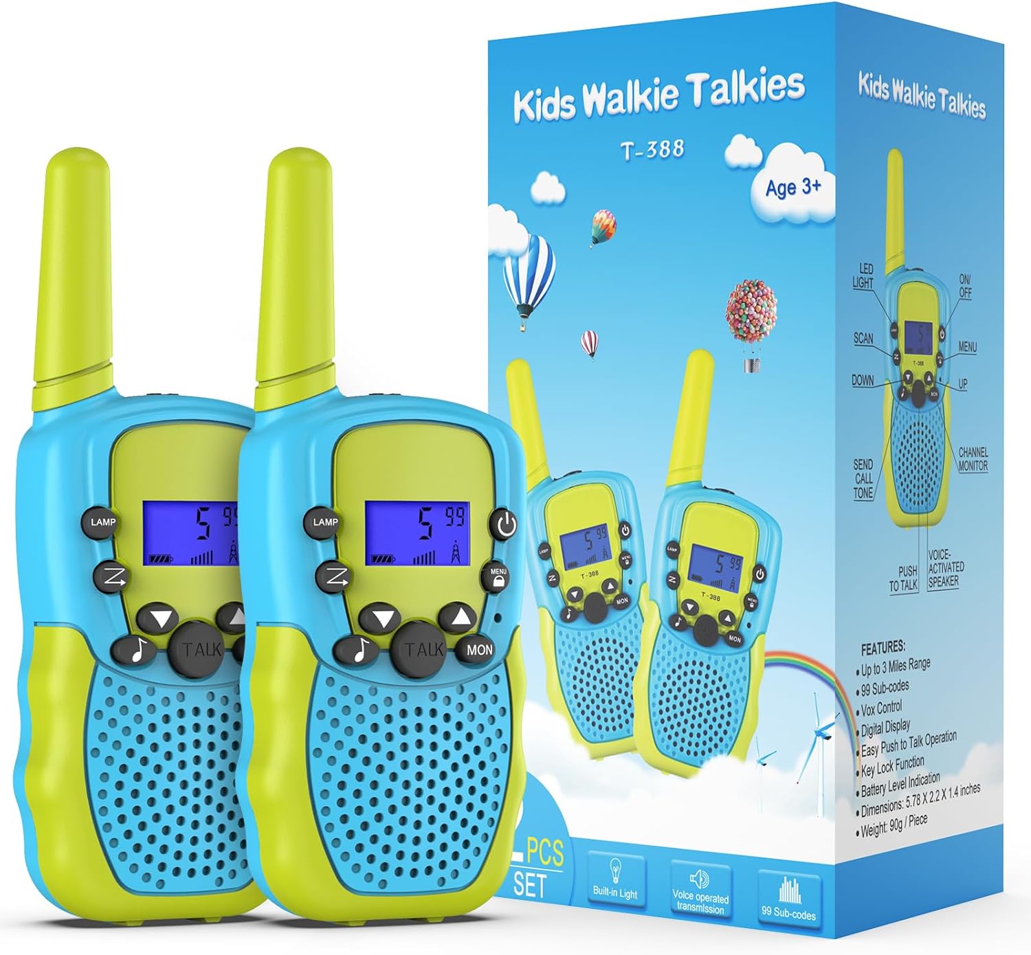 Kearui Toys for 3-12 Years Old Boys, Walkie Talkie Kids for Boys 8 Channels 2 Wa...