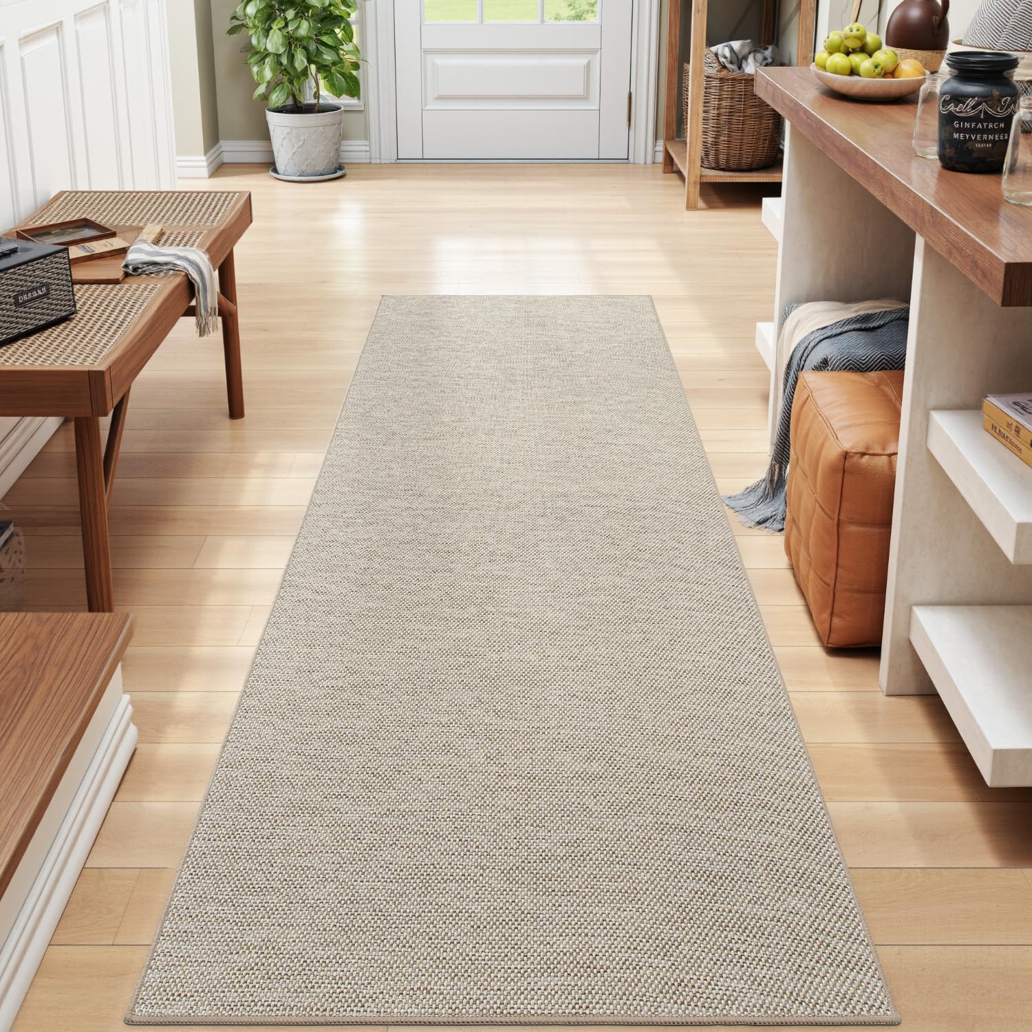 DEXI Runner Rug 61 x 210 cm, Extra Long Non-Slip Dirt Trapper Mat, Rubber Backed...