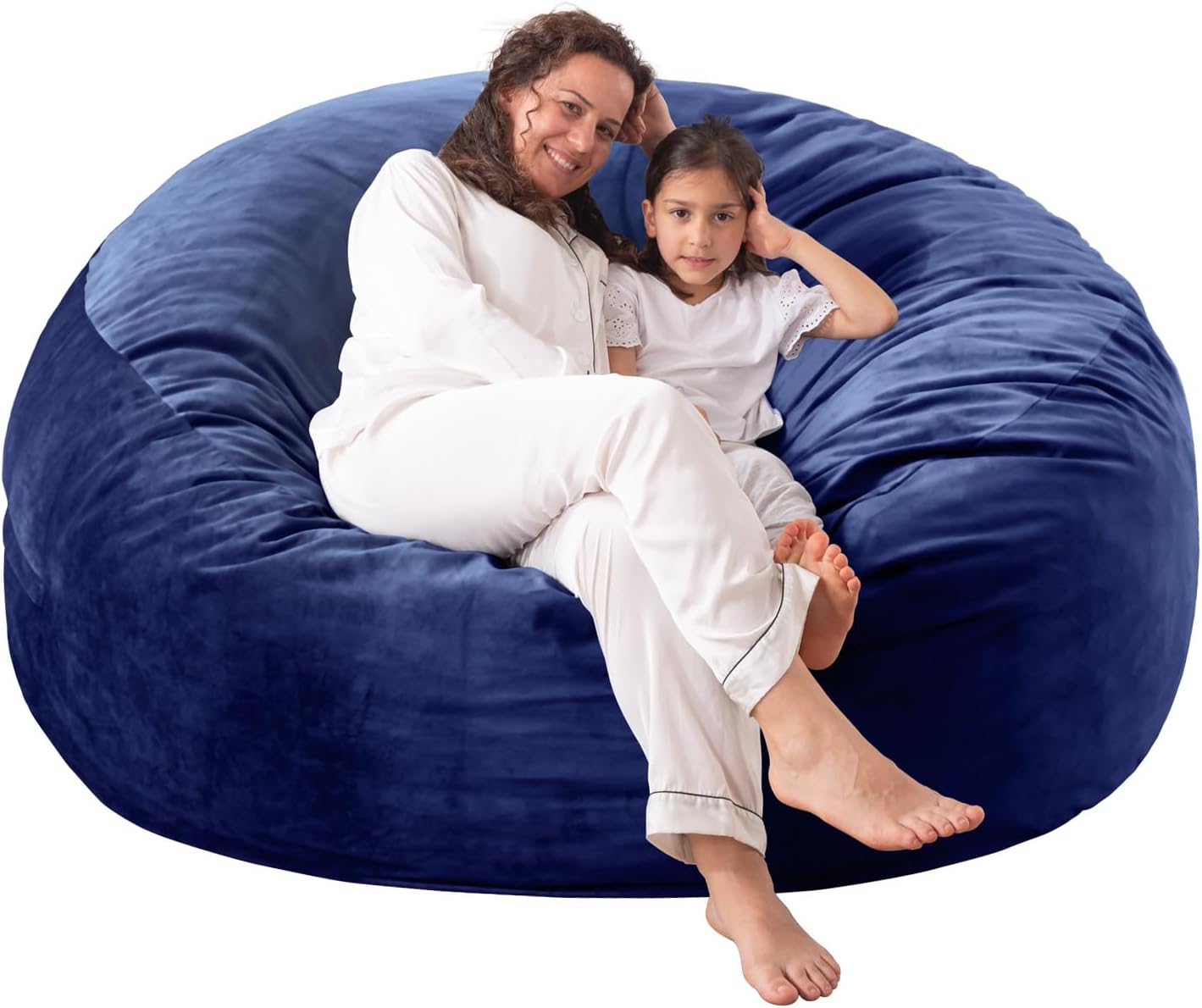 [Removable Outer Cover] Large Bean Bag Chair: 3 ft Memory Foam Bean Bag Chairs f...