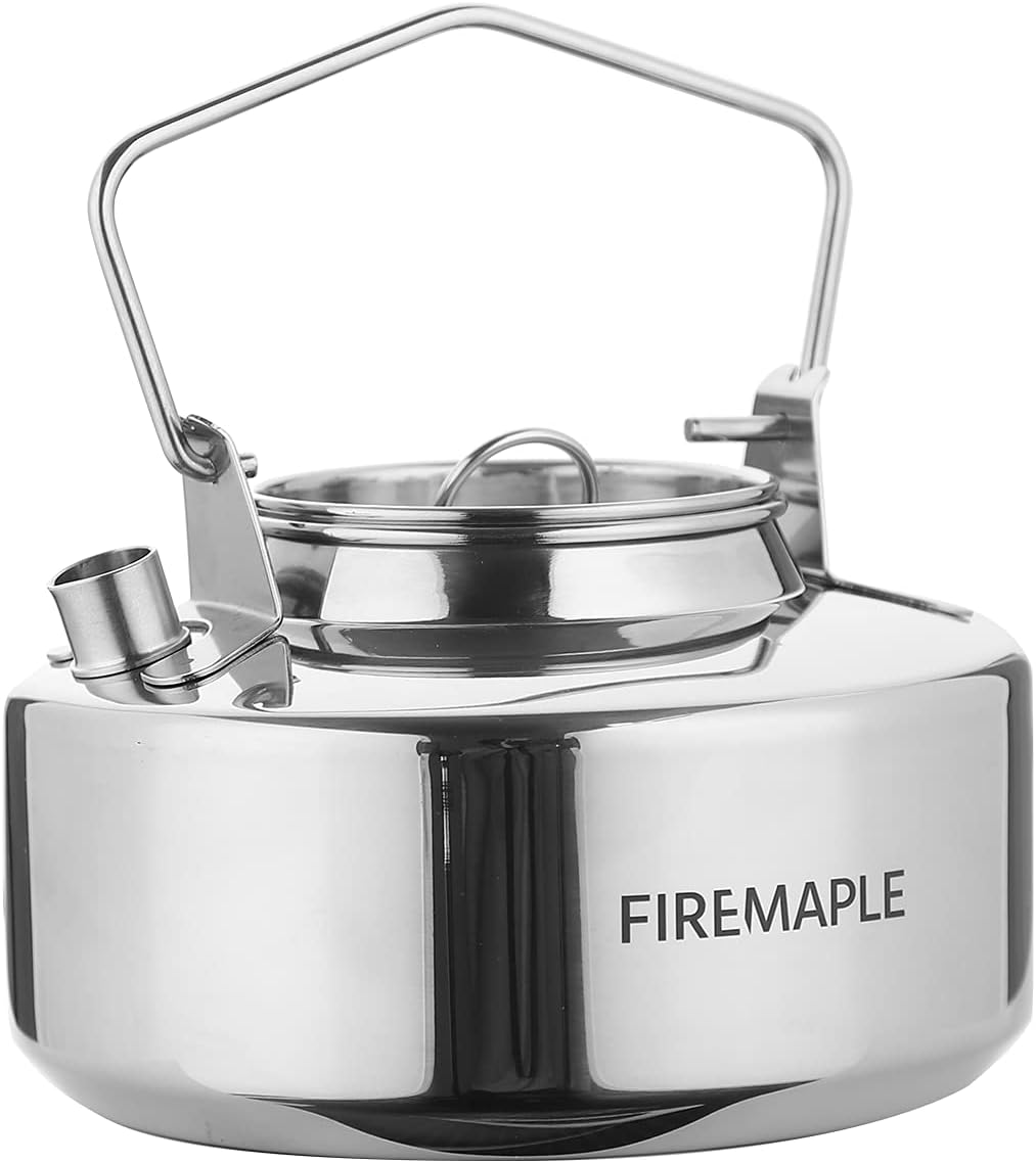 Fire Maple Antarcti Stainless Steel Kettle | 1.0 Liter Camp Kettle Great for Boi...