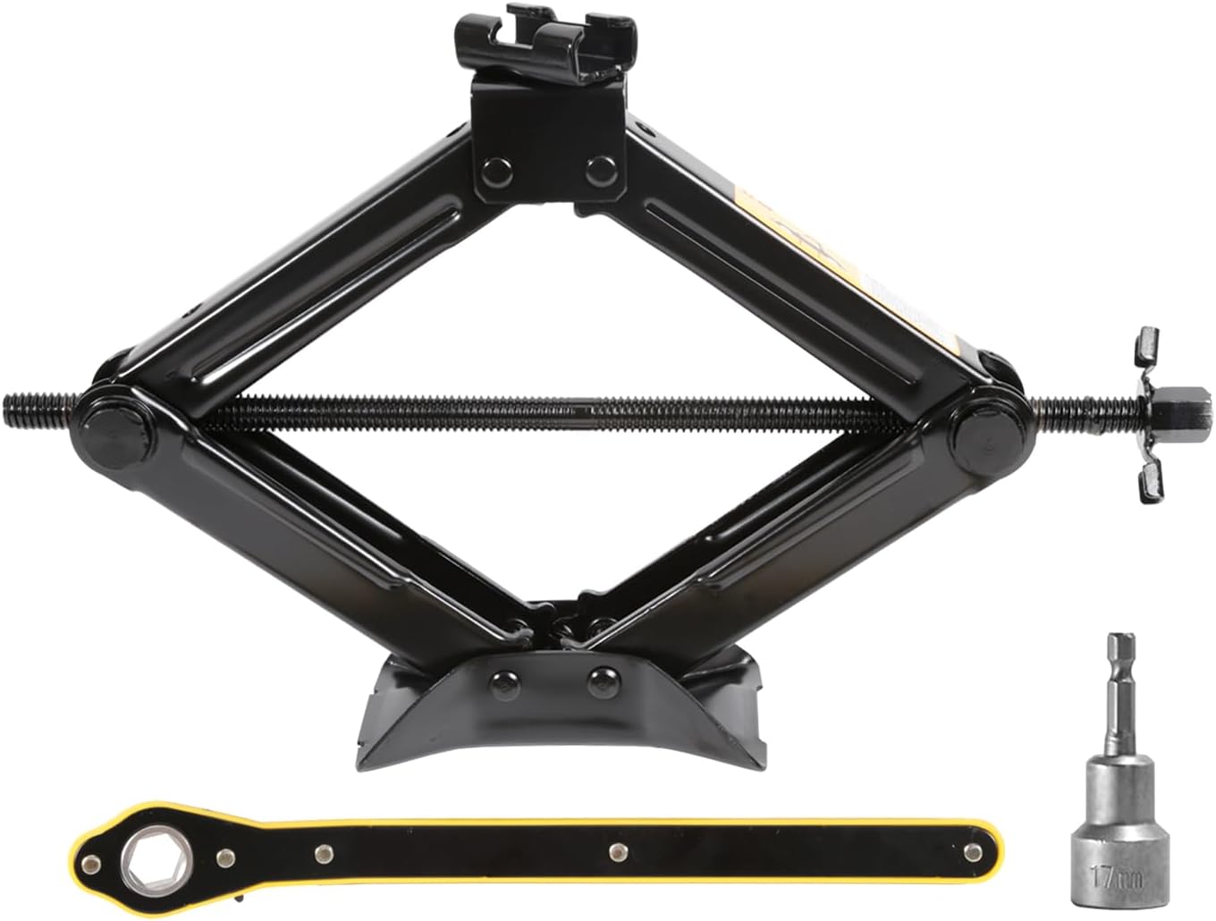 LEADSTAND Scissor Jack is 2tons Labor-saving Design, Thickened Steel Plate. It C...