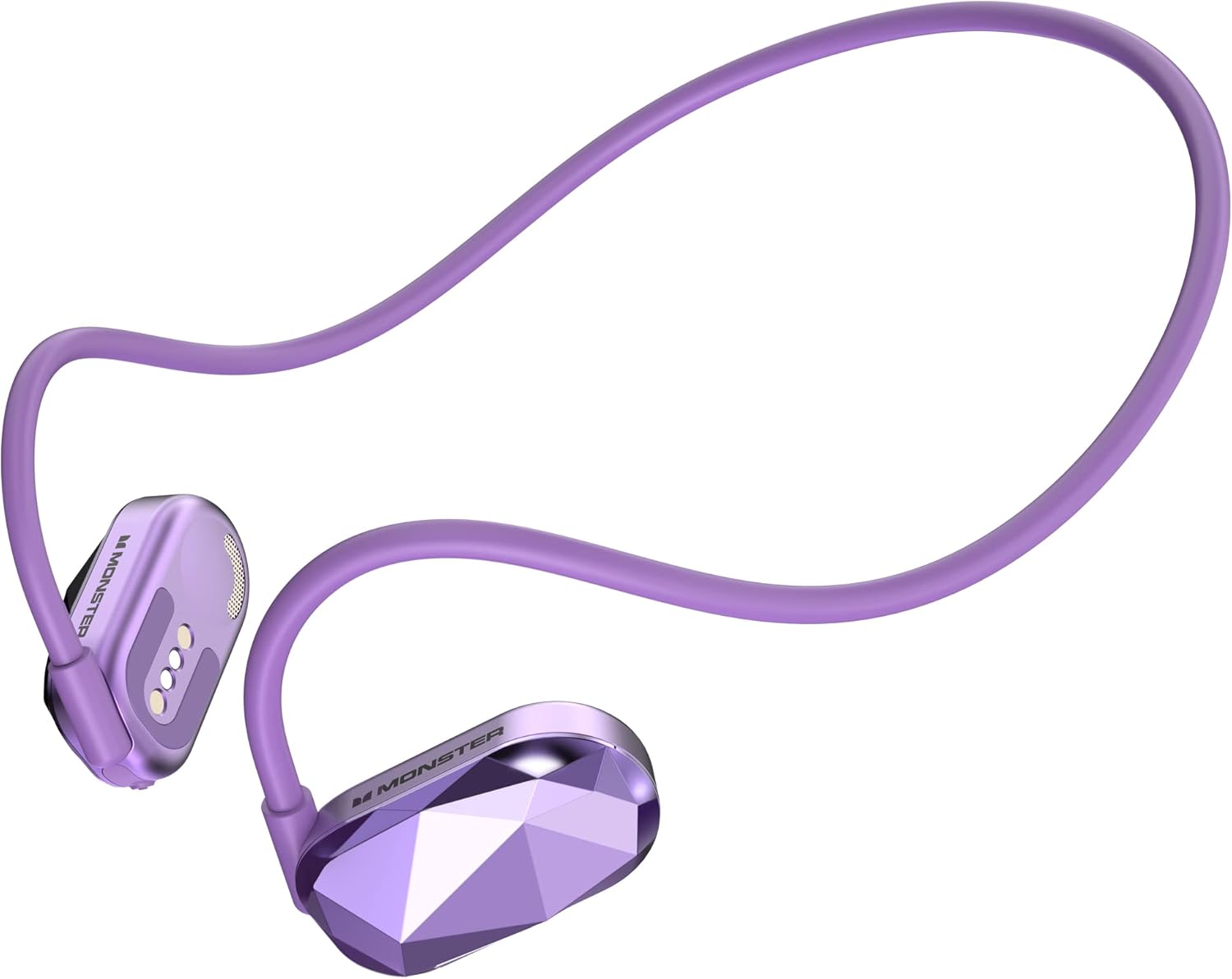 Monster Aria Free Open Ear Headphones Wireless Bluetooth, Air Conduction Headpho...